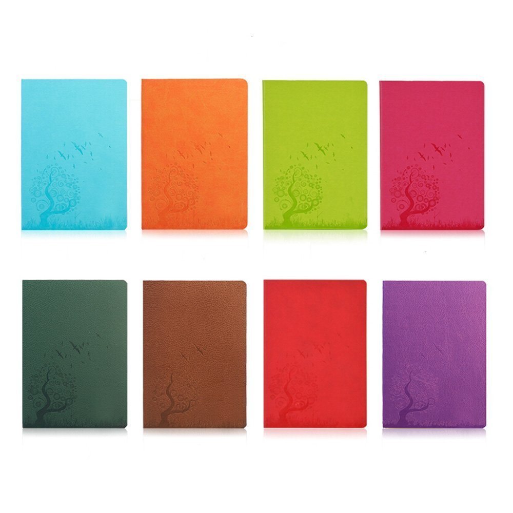 SINOBAND B6 4-Pack Mini PU Leather Notebook Set - Colorful Writing Journal, Travel Diary & Daily Notepad for School, Office & Gift (4 Random Colors) - Perfect for Note Taking, Planning & Creative Writing