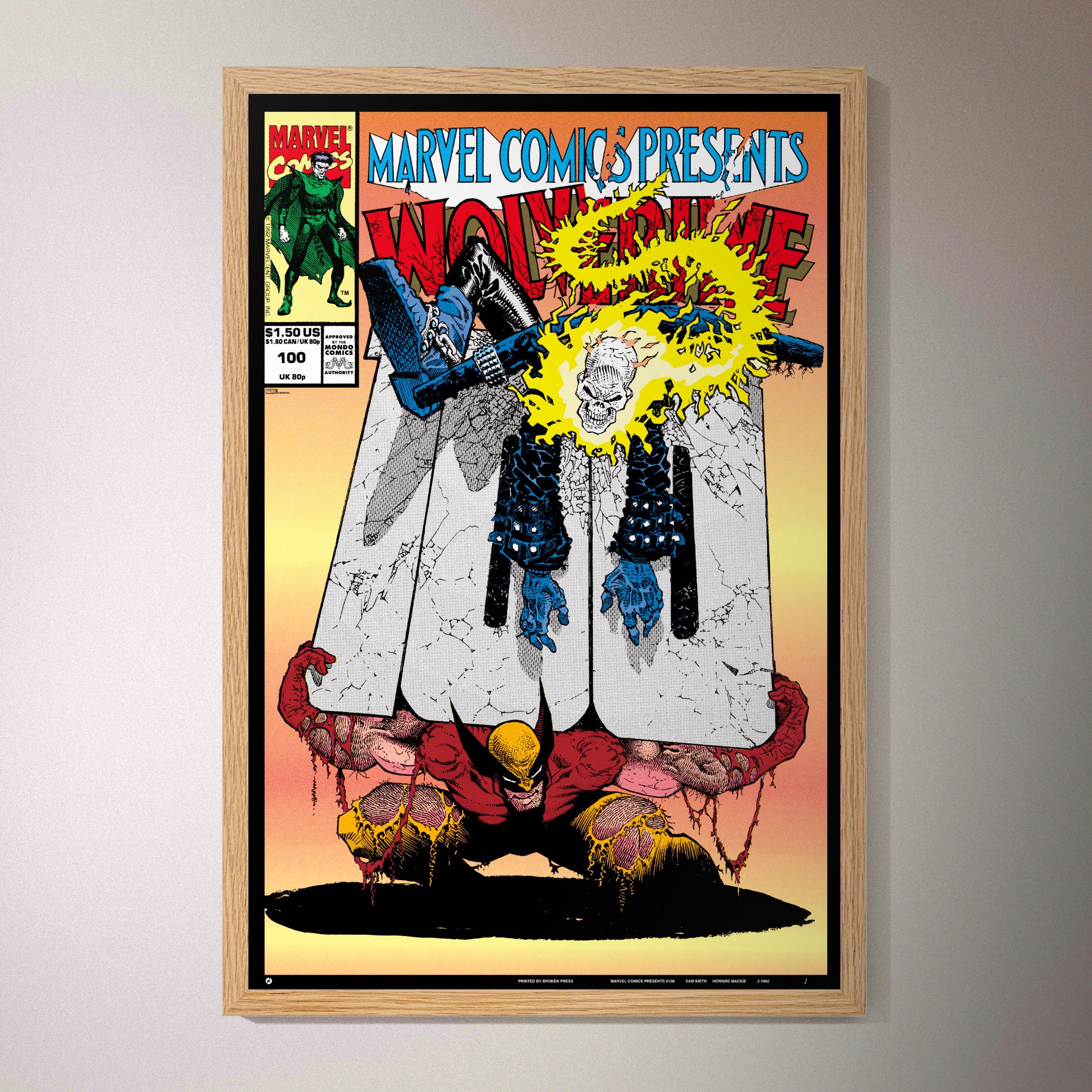 Marvel Comics Presents #100 Collectible Poster - Limited Edition Superhero Wall Art for Home, Office & Comic Book Fan Decor