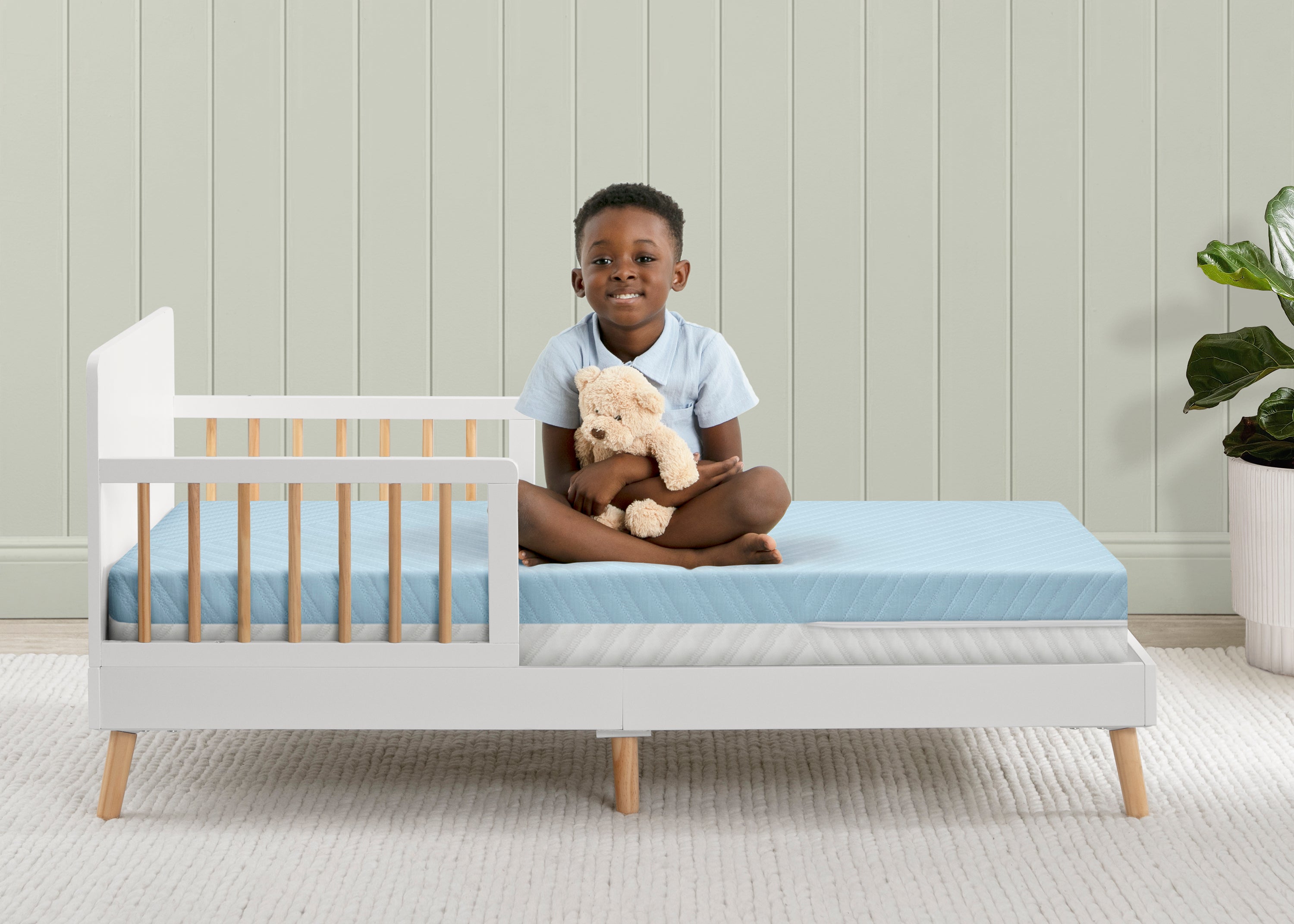 Breathable Ionic Crib & Toddler Mattress with Cloud Core Technology - Perfect for Safe Baby Sleep & Nursery Comfort
