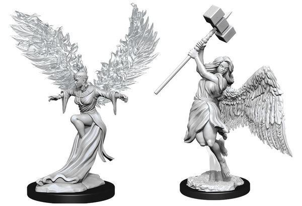 Balisse & Astral Deva (WIZ90330) - Premium Collectible Fantasy Miniature Figures for Tabletop RPG Games, D&D, and Wargaming Scenes