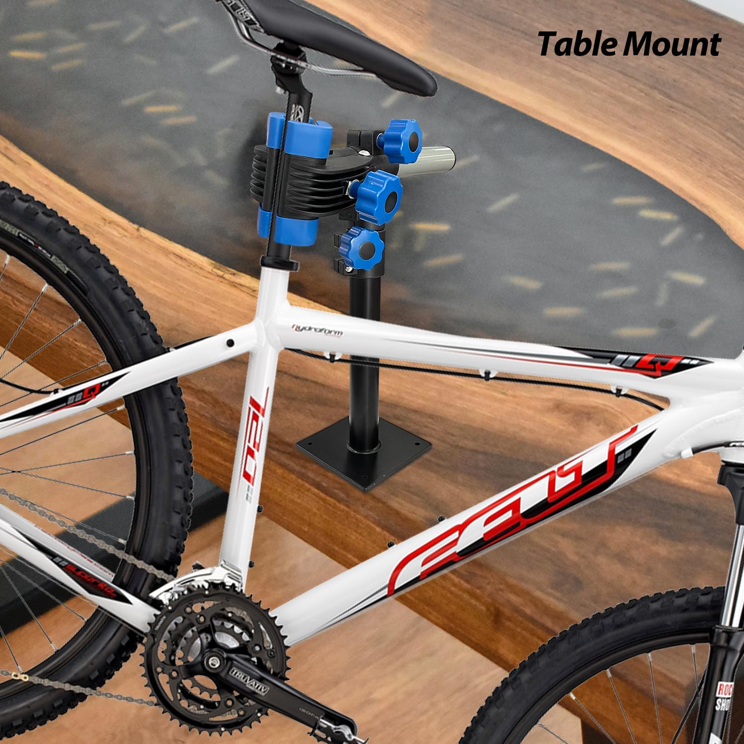 Adjustable Bike Repair Stand - Heavy Duty Wall Mount & Workbench Clamp for Home Bicycle Maintenance | Perfect for Garage, Workshop & Outdoor Bike Repairs