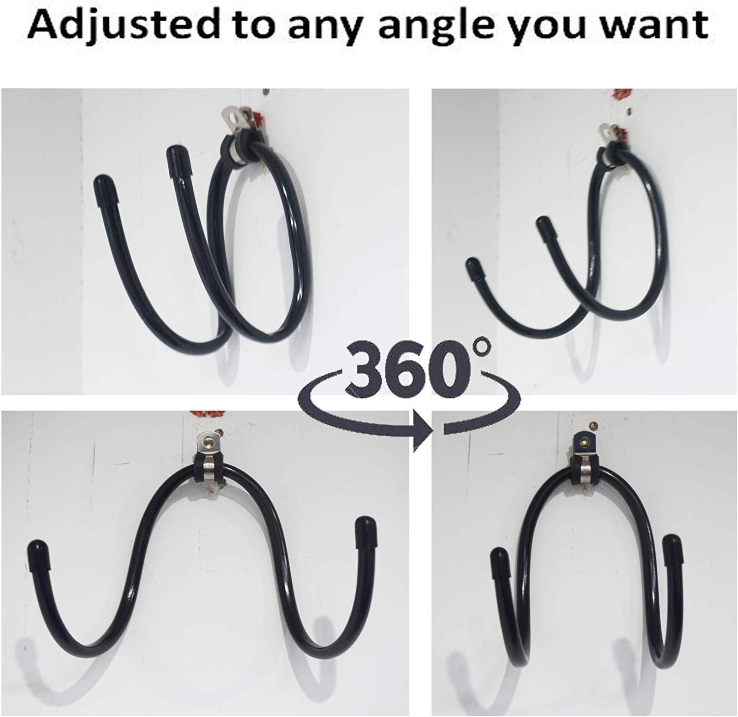 6-Pack Adjustable Wall Mount Wine & Towel Rack - Flexible Metal Bottle & Glass Holder with Rubber Protection (No Scratches) - Home Kitchen Decor & Storage Solution for Bars, Restaurants, and Modern Homes