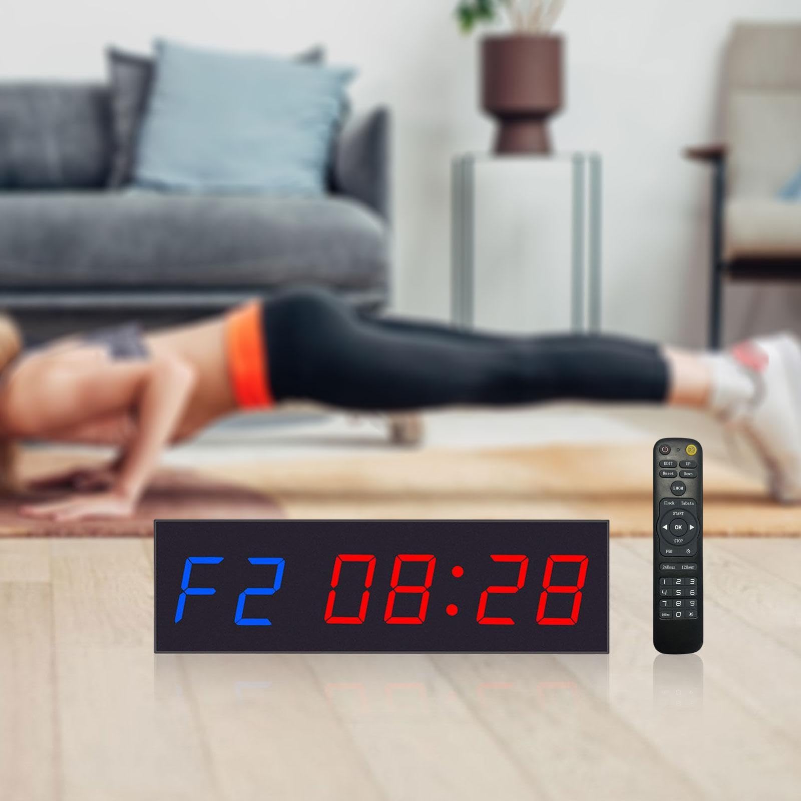 Digital Gym Timer with Loud Alarm - Interval Workout Stopwatch for Training, Boxing, HIIT & Garage Workouts | Sports & Fitness Accessories