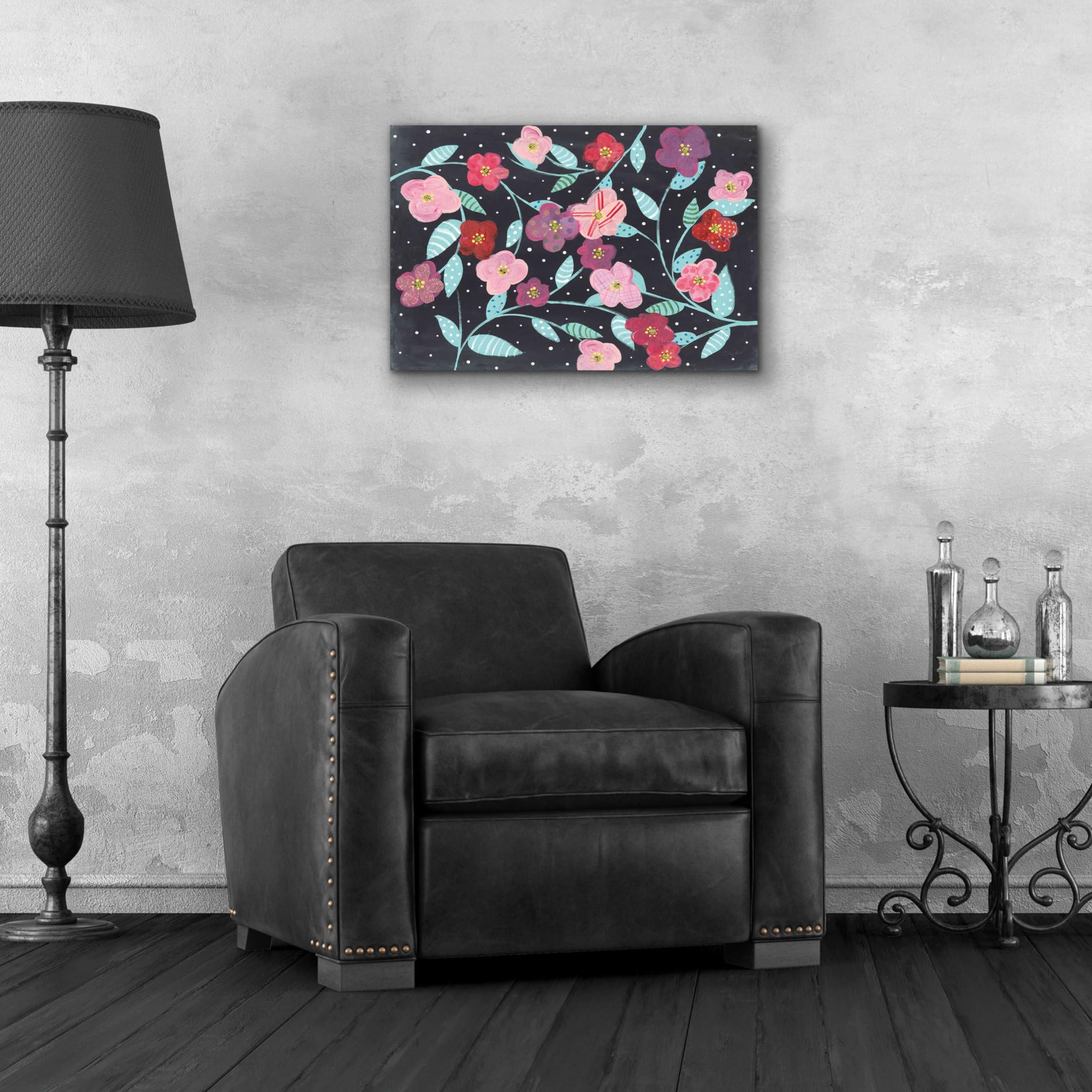 Epic Art 'Wall Flowers' by Courtney Prahl - 24x16 Inch Acrylic Glass Wall Decor - Modern Floral Painting for Living Room, Bedroom & Office Decor