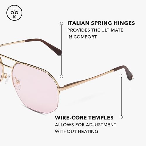 LOOK OPTIC Muse Tint Readers - Stylish Unisex Reading Glasses with High Optical Quality, Comfortable & Scratch Resistant - Perfect for Reading, Computer Work & Outdoor Use