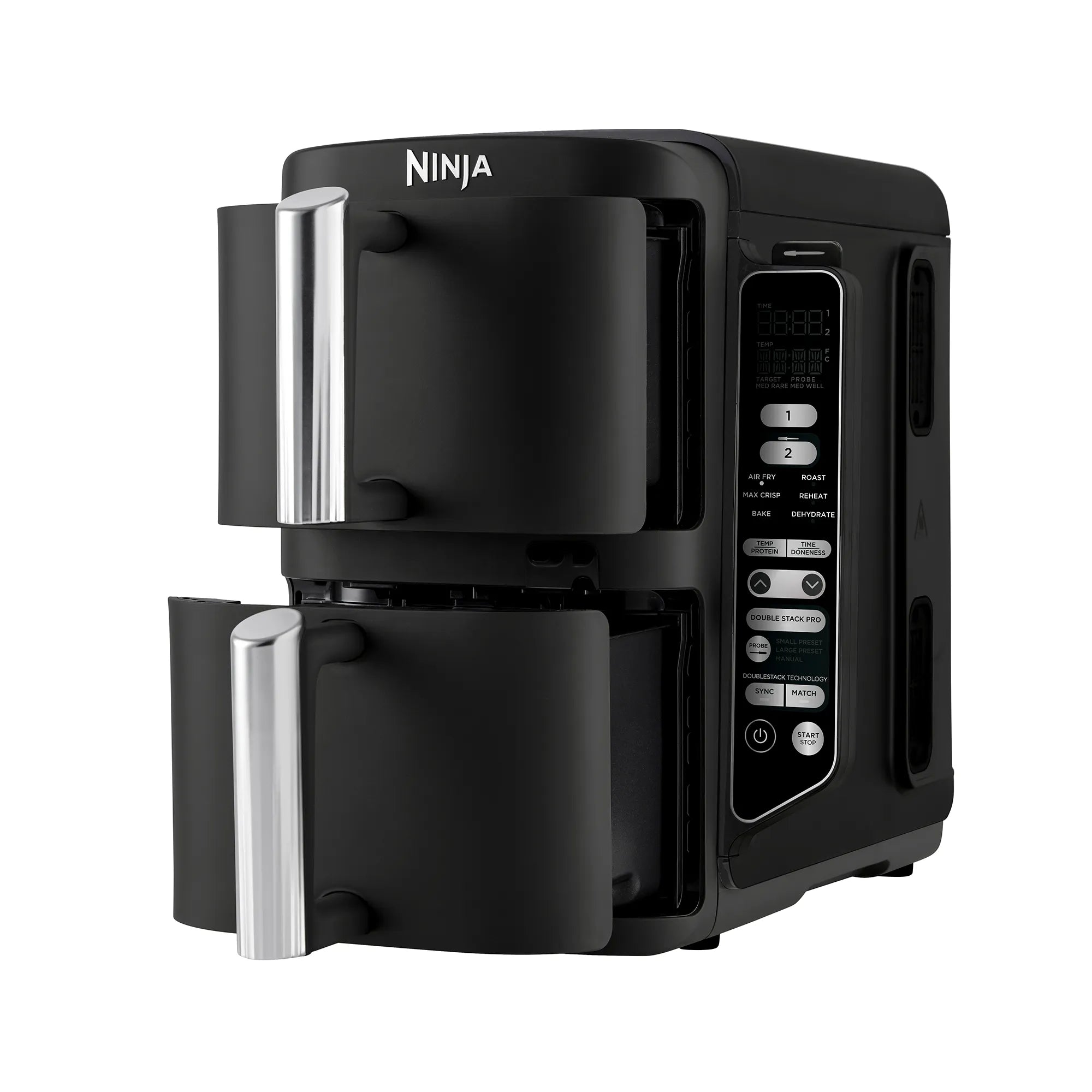Ninja DoubleStack XXXL Smart 9.5L 2-Drawer Air Fryer Oven - Large Capacity Airfryer for Family Cooking, Healthy Frying, Roasting & Baking - Perfect for Parties, Meal Prep & Quick Weeknight Dinners