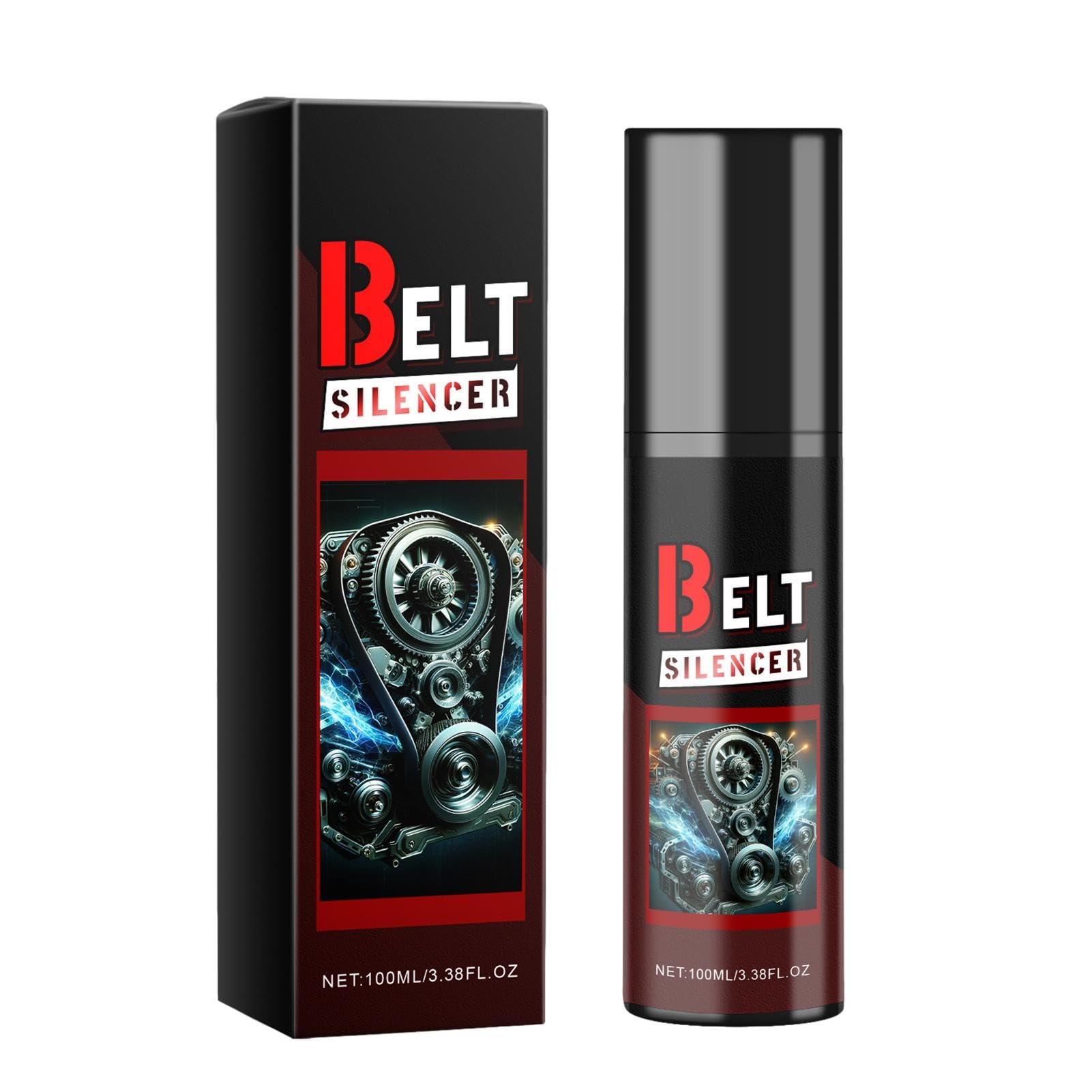 Auto Belt Dressing Spray 100ml - Prolongs Belt Life, Reduces Friction & Noise for Car & Truck Engines - Ideal for Smooth Belt Operation & Maintenance