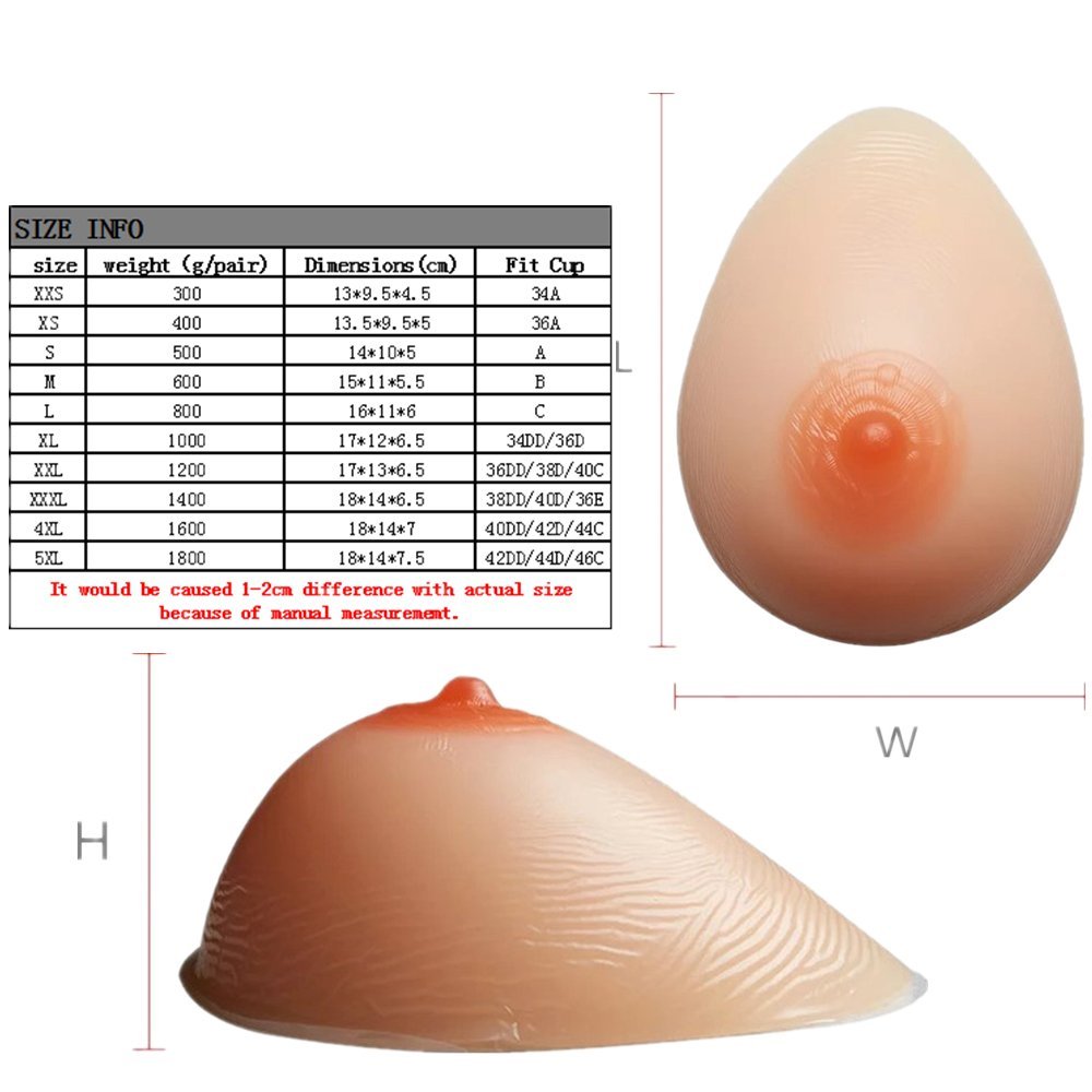 Premium Aonkey Silicone Breast Forms - Natural Looking Fake Boobs for Crossdressers, Mastectomy Patients & Cosplay | Comfortable & Realistic Enhancement for Daily Wear, Costumes & Confidence Boost