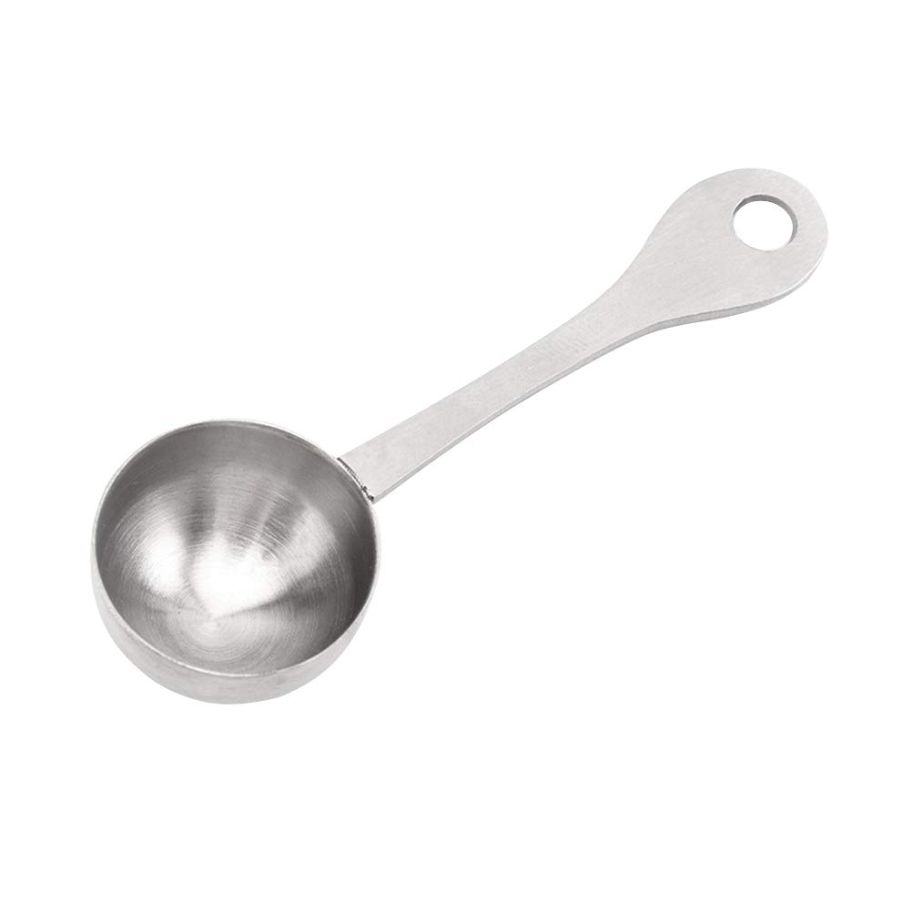 DOITOOL 2-Piece Stainless Steel Measuring Spoon Set - Precise Coffee, Milk Powder & Baking Measurement - Kitchen & Barista Essential Tools (Silver) | Perfect for Coffee Brewing, Baking Recipes & Protein Shakes