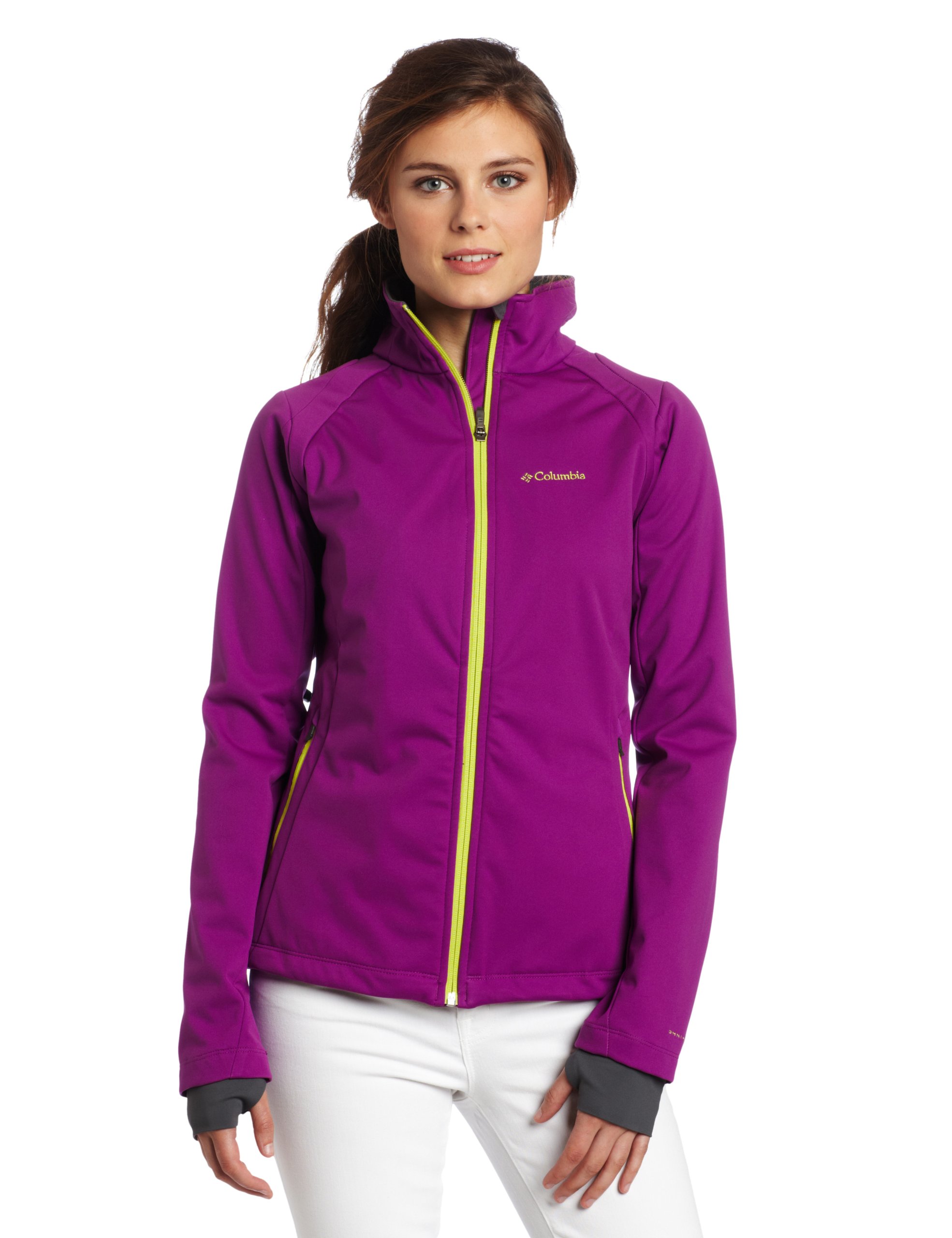 Columbia Women's Tectonic Softshell Jacket - Waterproof Windbreaker with Fleece Lining for Hiking, Running & Outdoor Activities (Small, Black)