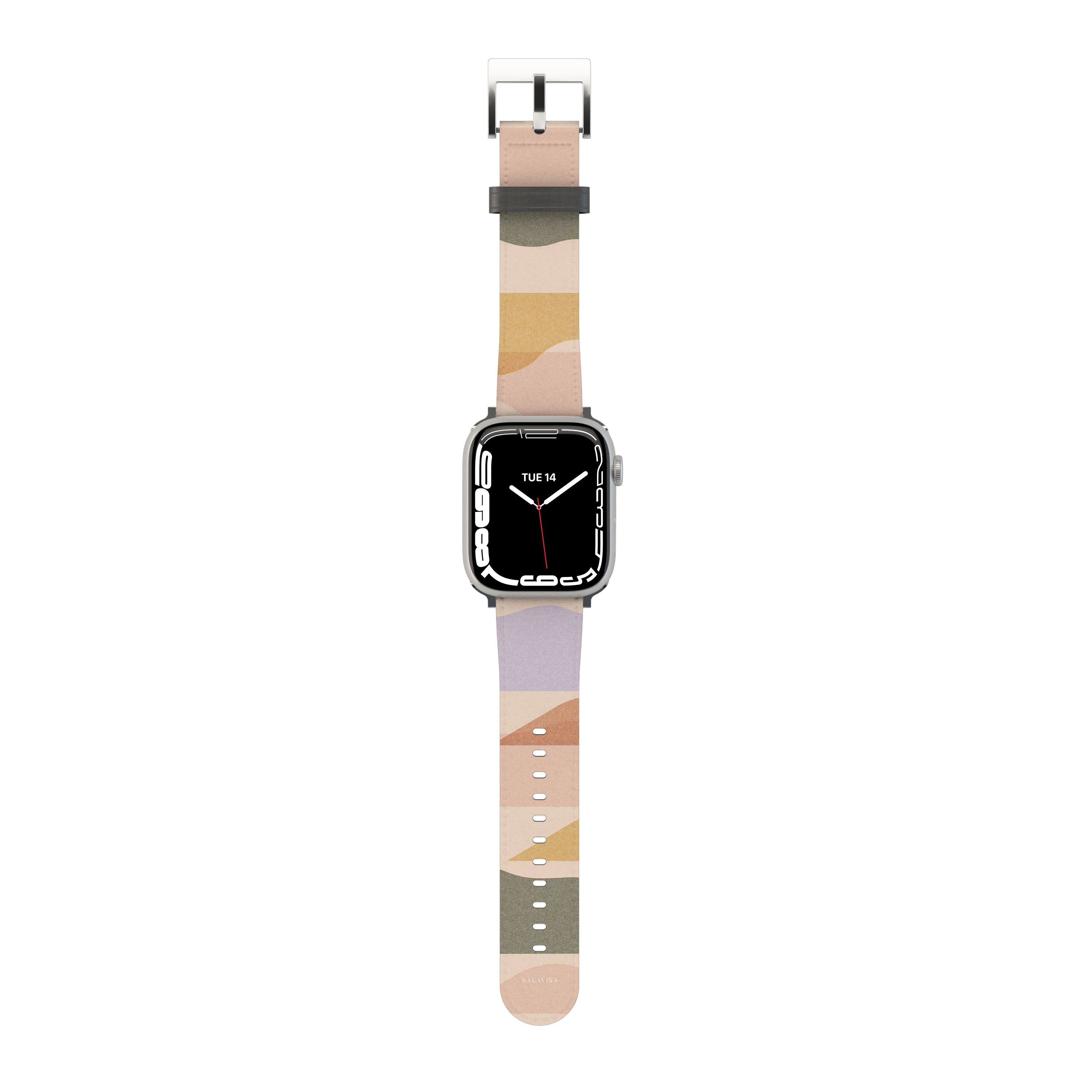 Premium Cloudy Layers Apple Watch Band - Soft Silicone Replacement Strap for Apple Watch Series 9/8/7/6/SE - Fashionable & Comfortable Accessory for Workouts, Running & Everyday Wear