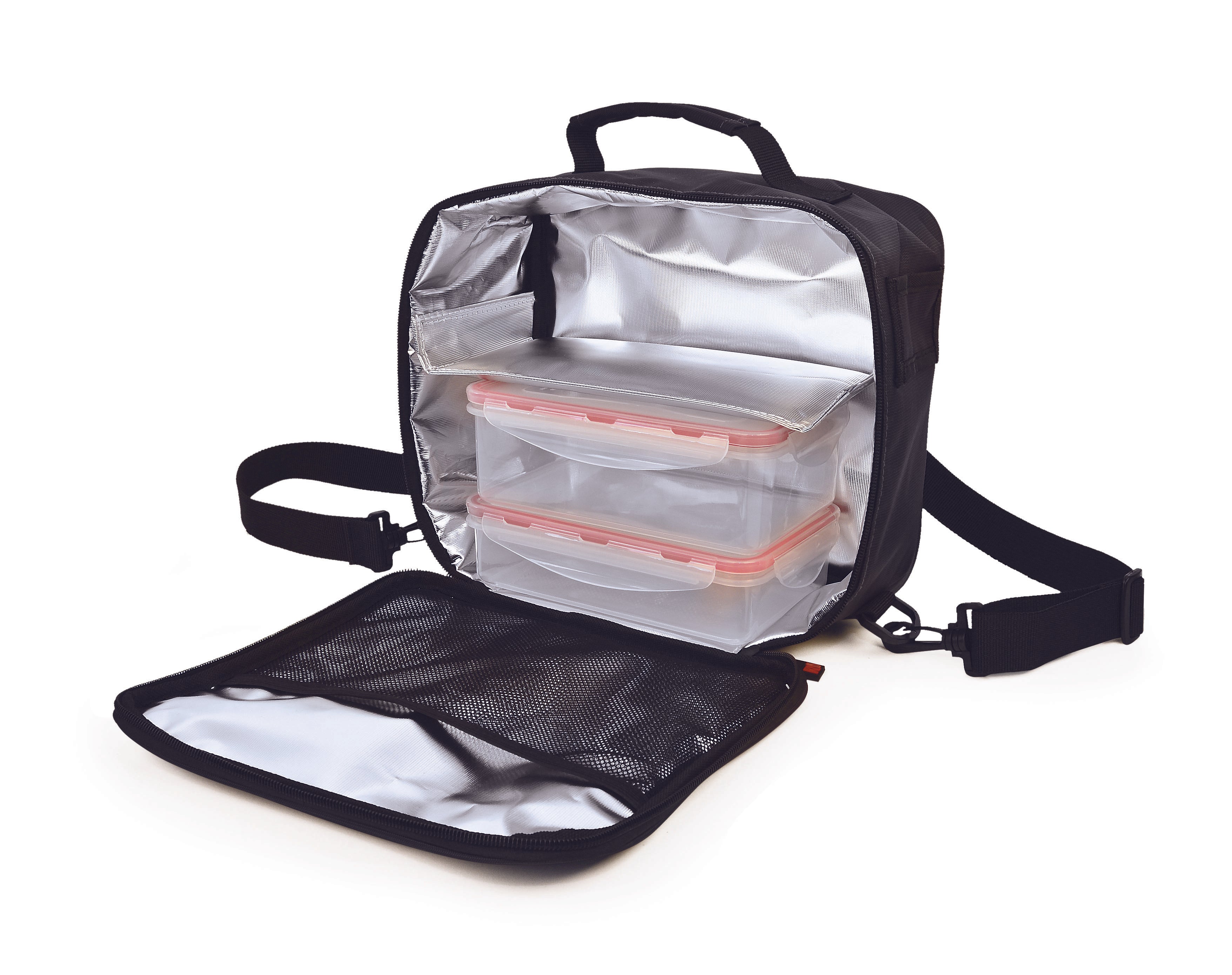 Premium Insulated Lunch Bag Maxi - 5.8L Large Capacity, Black - Perfect for Work, School, Picnics & Outdoor Activities
