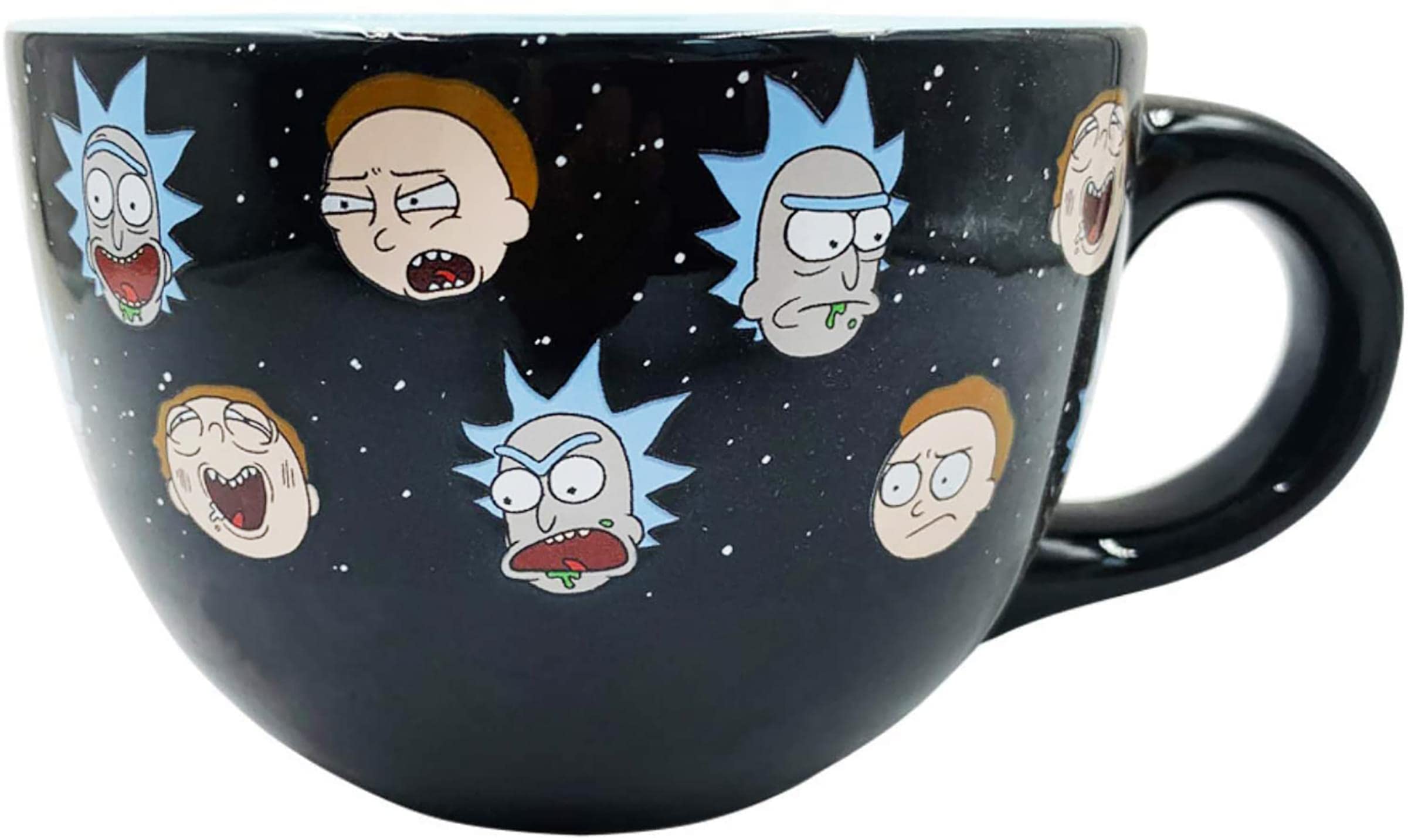 Rick and Morty Ceramic Soup Mug 24oz - Fun Cartoon Character Coffee Cup for Soup, Tea & Hot Drinks - Perfect Gift for Fans & Collectors - Great for Home, Office & Gifts