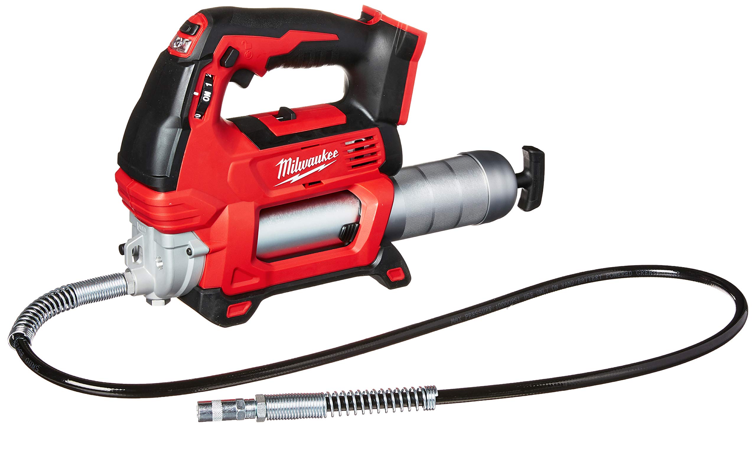 Milwaukee 2646-20 M18 2-Speed Grease Gun Bare Tool - Heavy Duty Cordless Grease Gun for Automotive, Industrial & Farm Equipment Maintenance