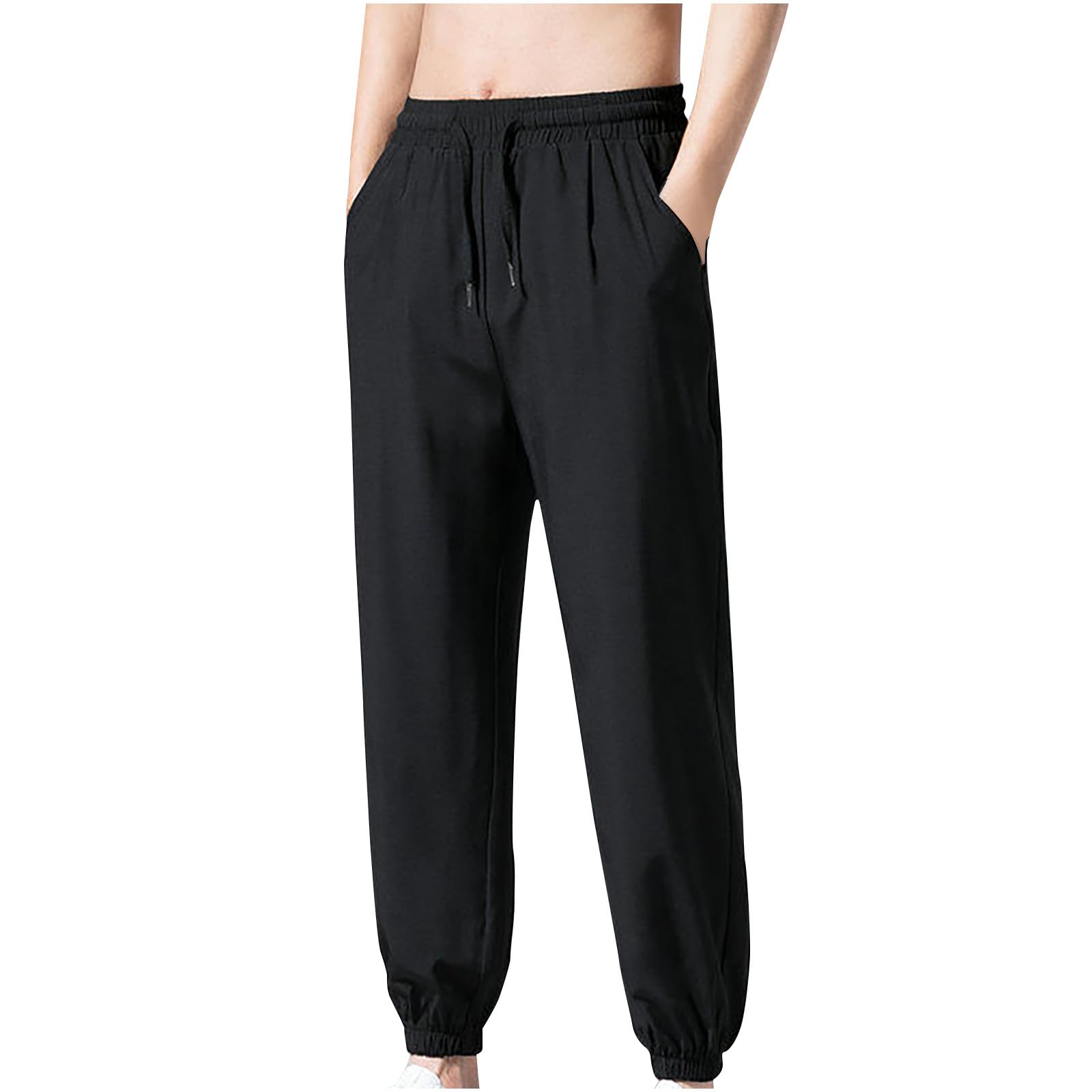 Men's Lightweight Joggers Pants with Pockets - Stretch Athletic Tapered Trousers for Workout & Casual Wear | Gym, Running, Lounge & Everyday Comfort