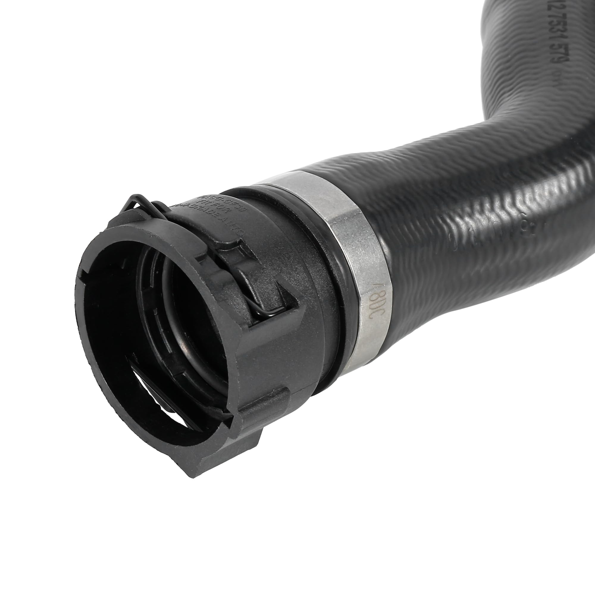 X AUTOHAUX Car Radiator Coolant Water Hose 11537500733 for BMW X5 2001-2006 - Expansion Tank Replacement Part for Engine Cooling System Maintenance