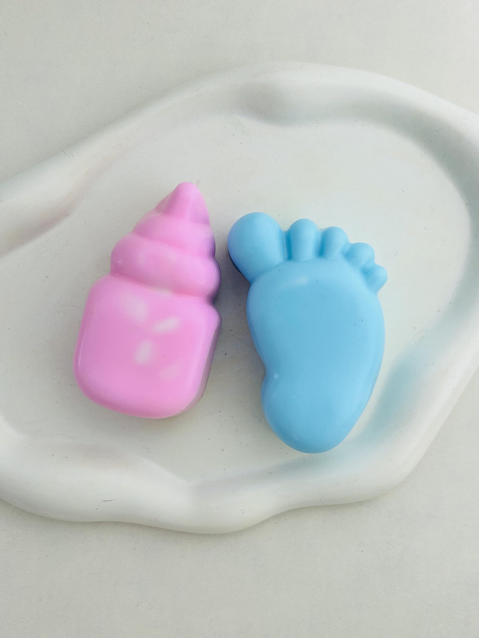 Yellow Petal Brand - Organic Lavender Baby Feet & Bottle Soap Bar | Handmade Gentle Cleansing Bar for Sensitive Skin | Safe for Newborns & Infants | Perfect for Bath Time, Baby Bottle Cleaning & Nursery Care (Set of 2)