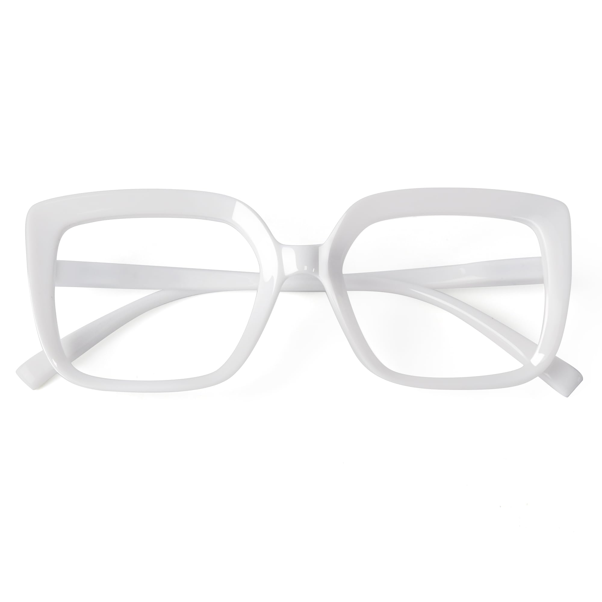 Eyekepper Large Frame Reading Glasses for Women - Oversized Readers +3.50 Strength, Fashionable White Eyewear for Reading, Working & Computer Use