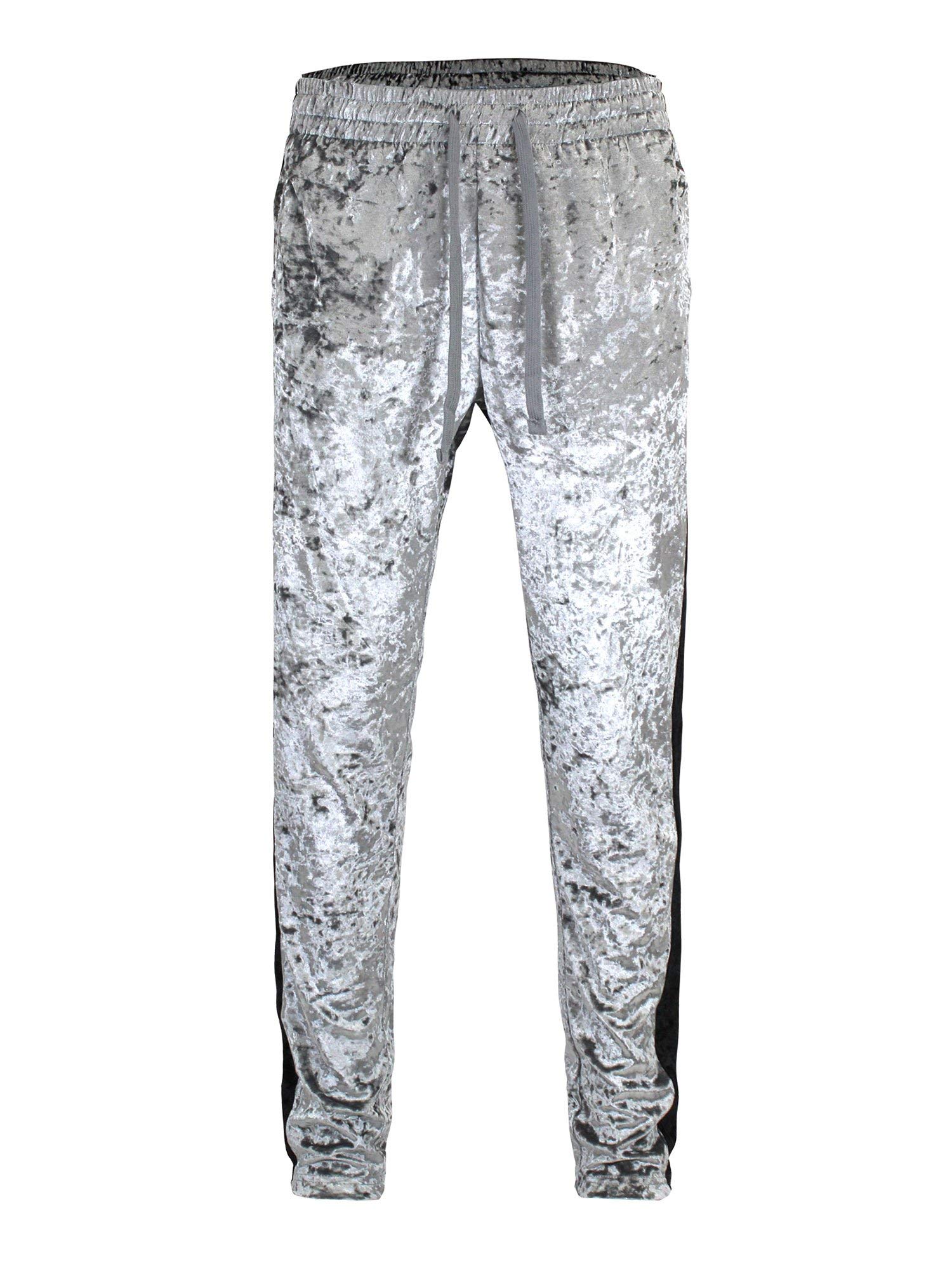 G-Style USA Men's Velour Velvet Tracksuit Set - Comfortable Casual Wear, Gym & Lounge Outfit for Men | Perfect for Workout, Running, Travel & Relaxing at Home