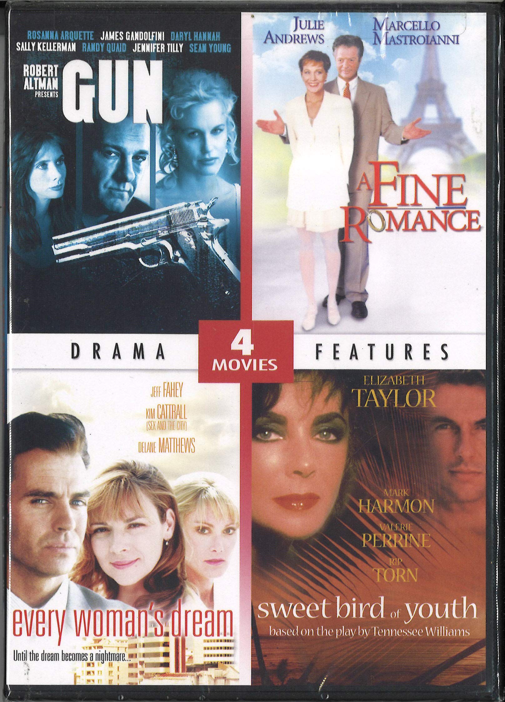 4 Classic Movies Collection: Gun, A Fine Romance, Every Woman's Dream & Sweet Bird Of Youth - Perfect for Movie Nights and Classic Film Enthusiasts