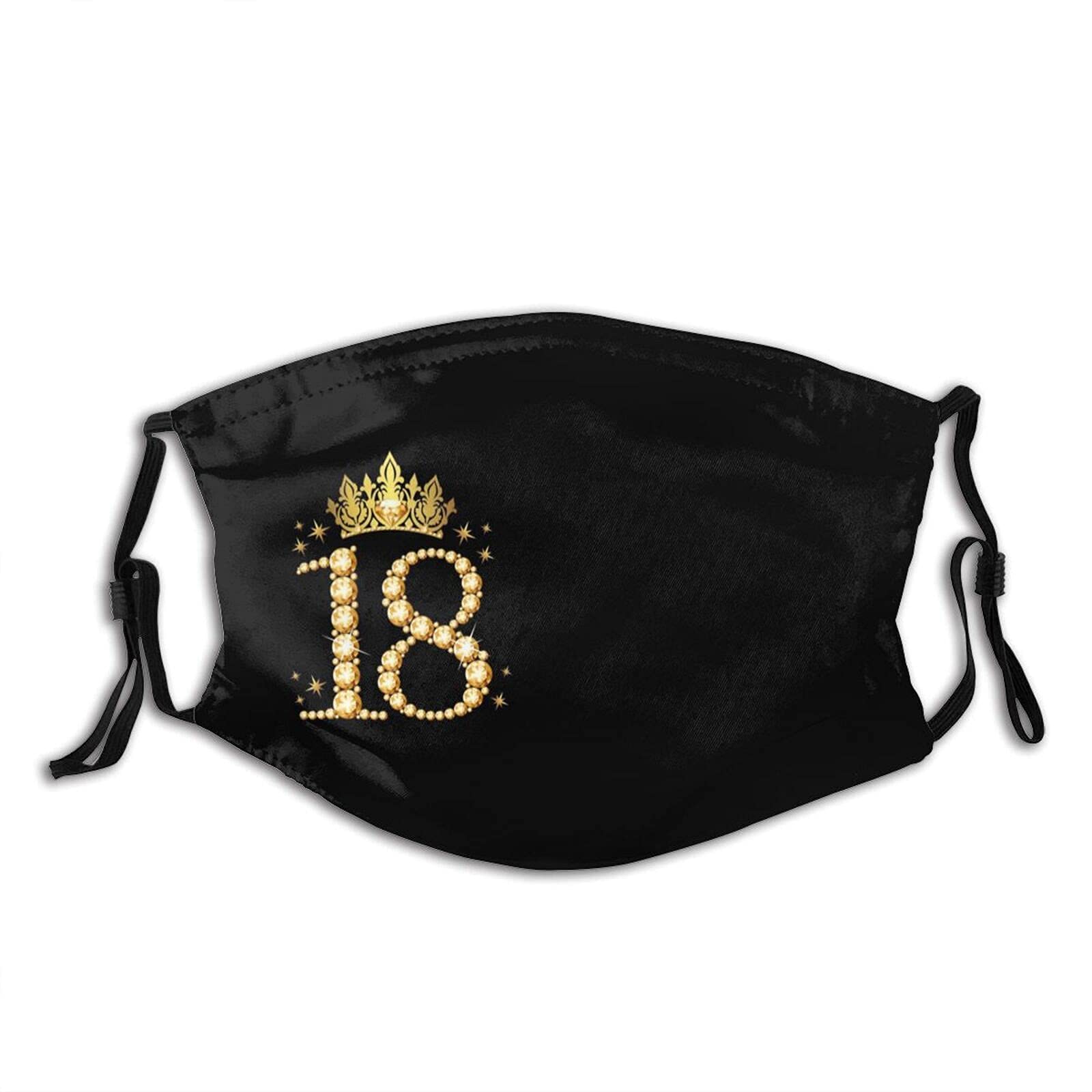 QIEARA Washable Reusable Adjustable Face Mask Bandana Balaclava for Men & Women - Birthday Gift with 2 Filters - Perfect for Outdoor Activities, Parties & Travel