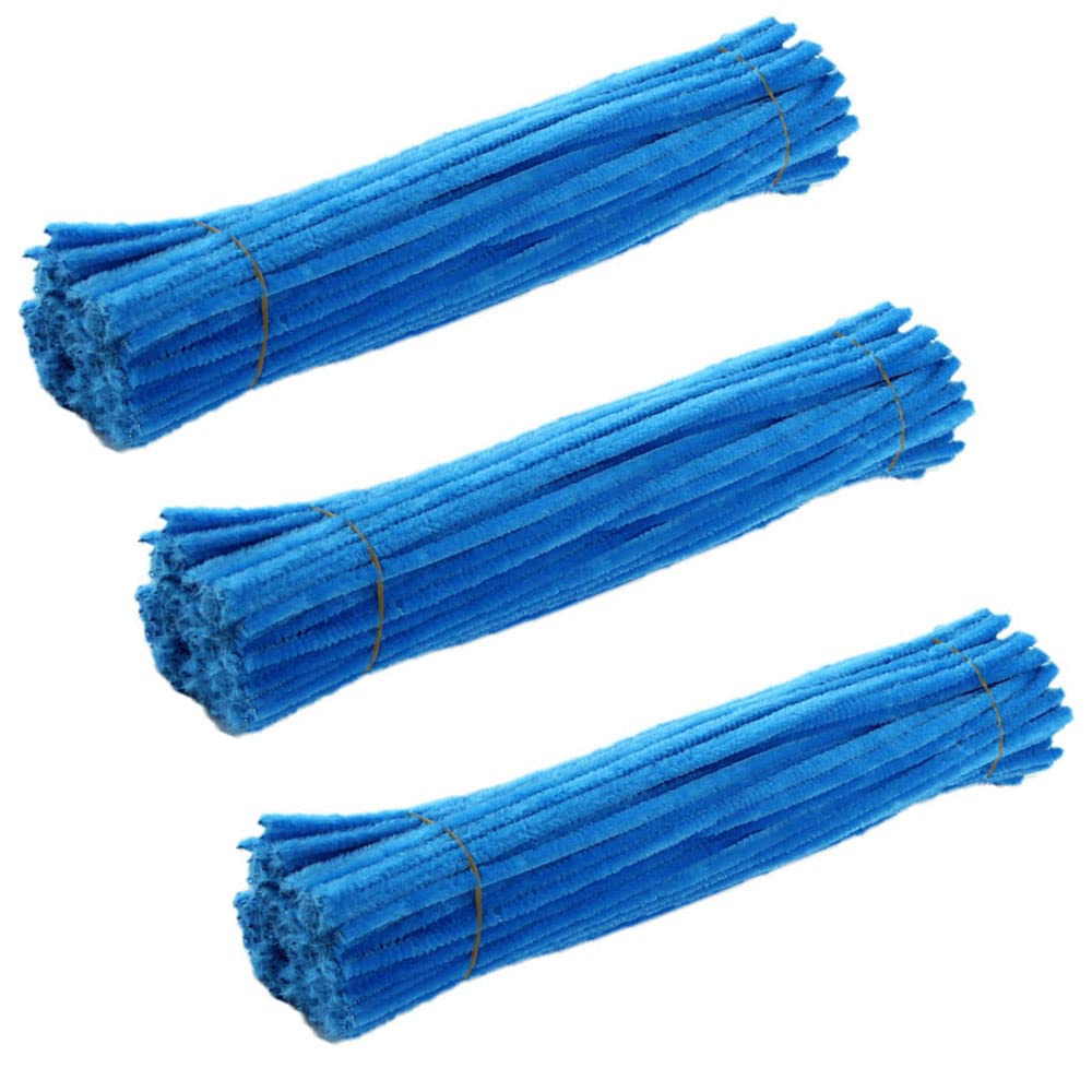 FKEYTO 300 Pcs Colorful Pipe Cleaners - Chenille Stems for DIY Arts & Crafts, School Projects, Home Decorations, and STEM Activities (Teal) - Perfect for Kids Creativity, Classroom Supplies, and Holiday Decor