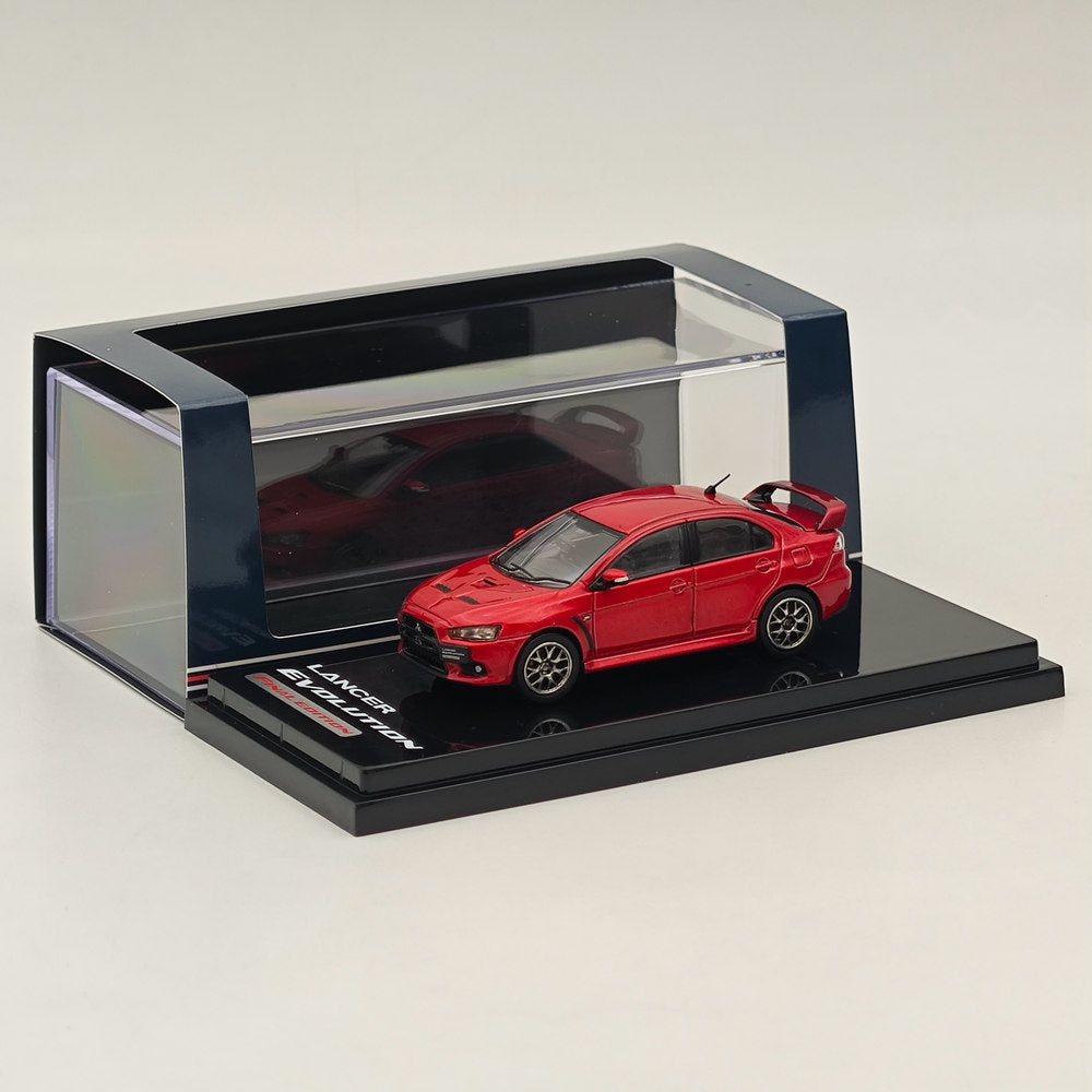 1/64 Scale Mitsubishi Lancer Evolution X Final Edition Diecast Model Car - Hobby Japan HJ642053AR - Collectible Miniature for Car Enthusiasts & Display Decor