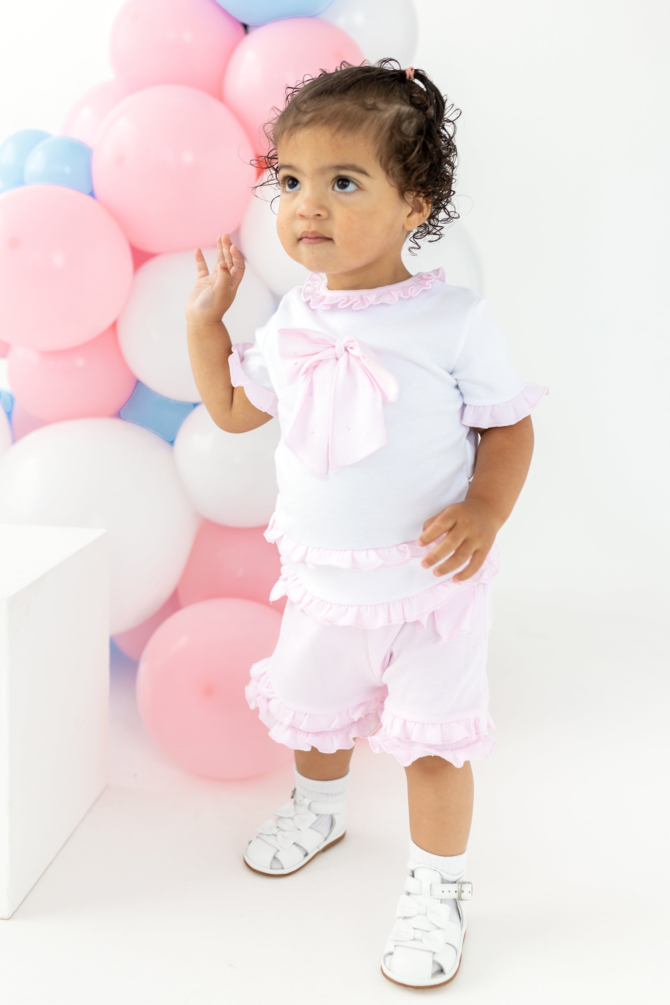 Talulla Women's Pink Blouse & Shorts Set - Casual Summer Outfit for Beach, Vacation, and Daily Wear