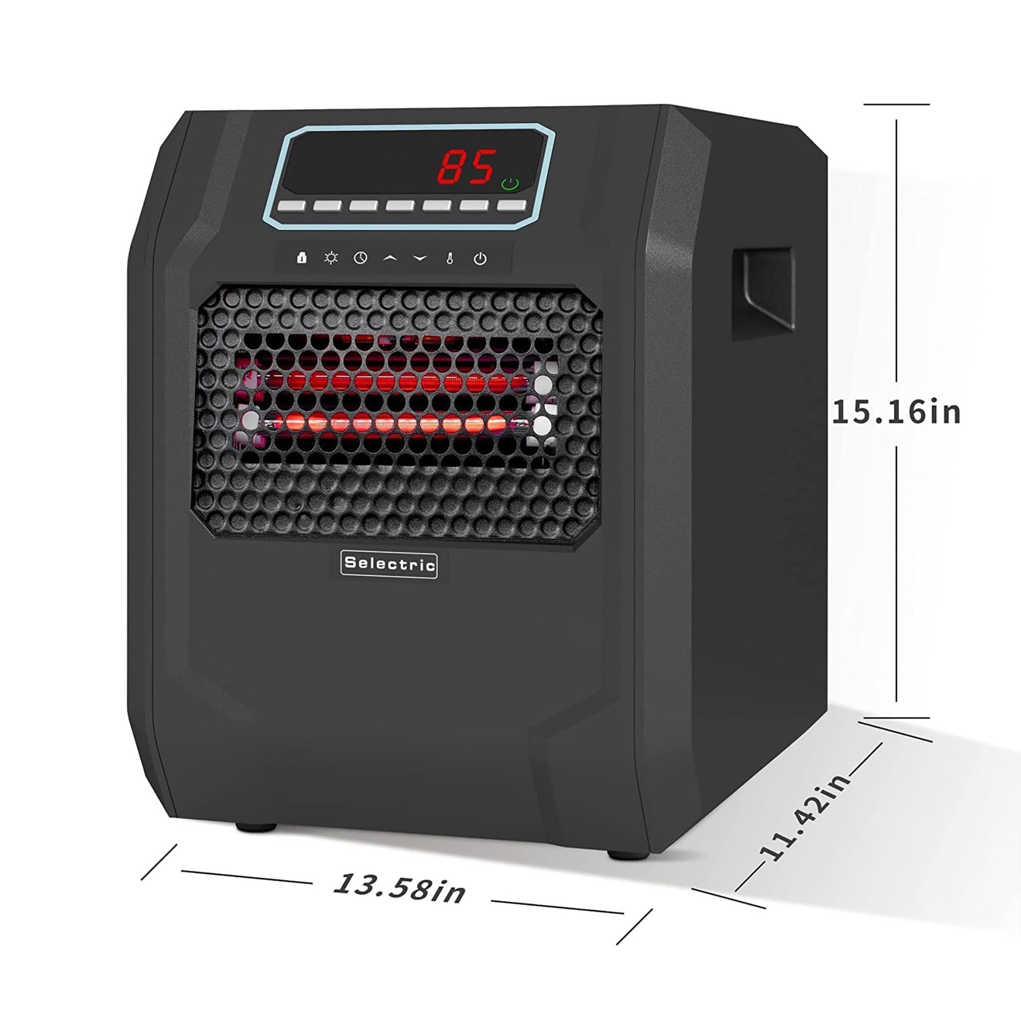 VOLTORB Freestanding Portable Electric Space Heater - 1500W Fast Heating with LED Display & Remote Control, Fan Only Mode - Perfect for Bedroom, Office, Indoor Use - Energy Efficient & Quiet (3 Pack) - Stay Warm in Winter & Cool in Summer