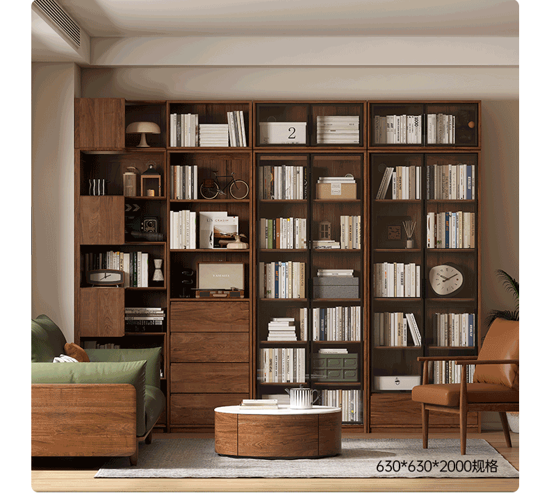 Solid Black Walnut Wood Corner Bookcase Shelf - Stylish Storage for Books, Decor & Small Spaces | Perfect for Living Room, Office & Bedroom Organization