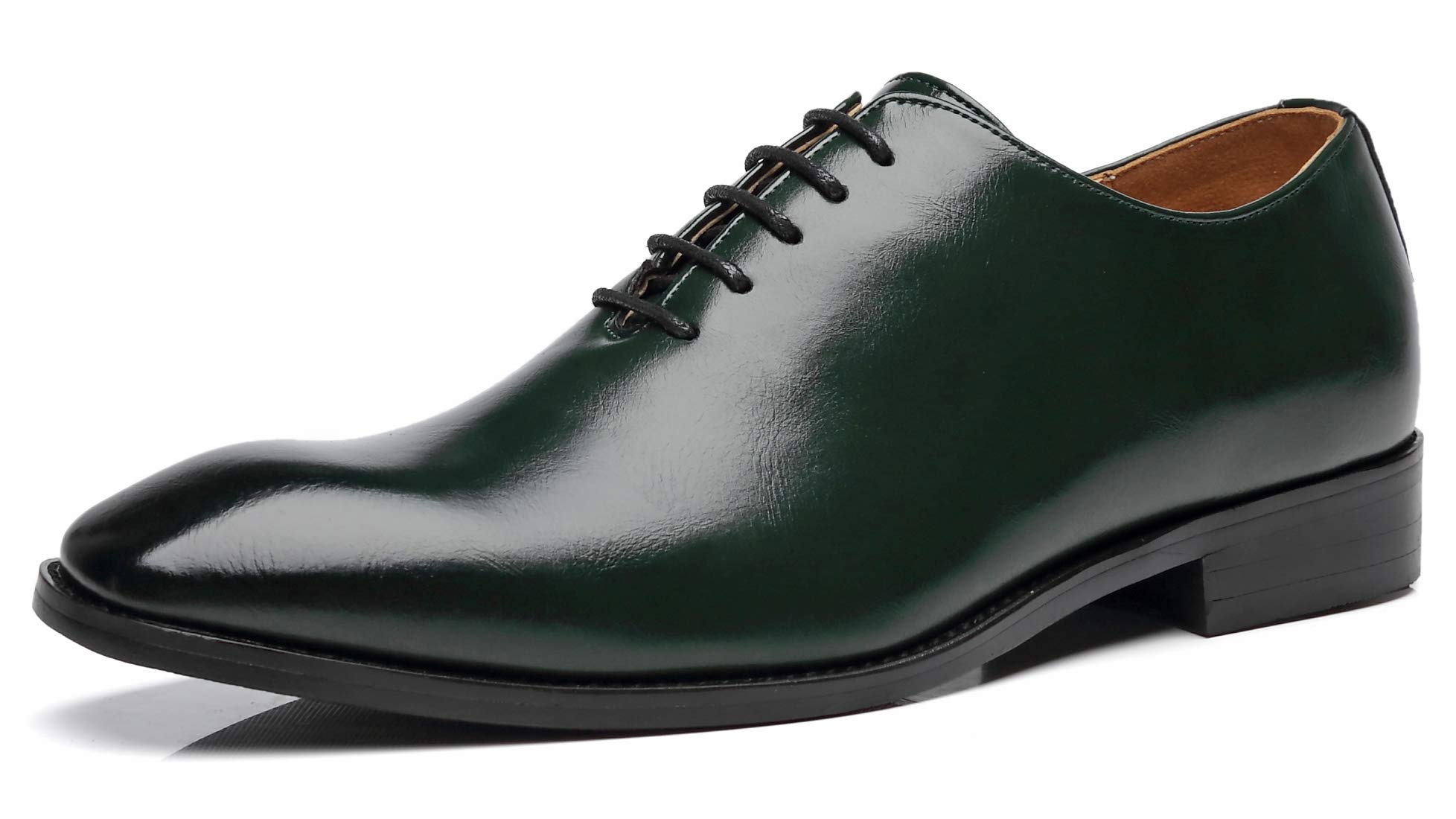 Premium Men's Wholecut Oxford Dress Shoes - Genuine Leather Formal Lace-Up Shoes for Business & Wedding - Comfortable Office & Evening Wear