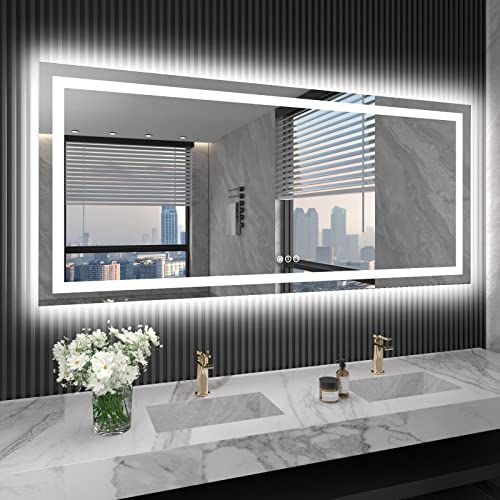 Led Bathroom Mirror (3 Light Modes)