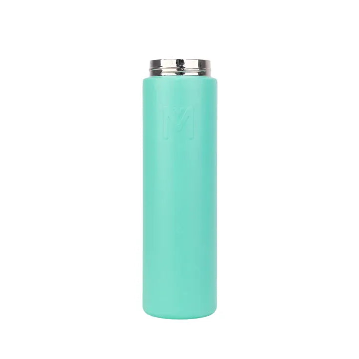 Montii.Co Fusion Universal Insulated Base 700ml - Leakproof Stainless Steel Water Bottle with Double Wall Vacuum Insulation for Hot & Cold Drinks - Perfect for Hiking, Gym, Office & Outdoor Activities (Lagoon Blue)