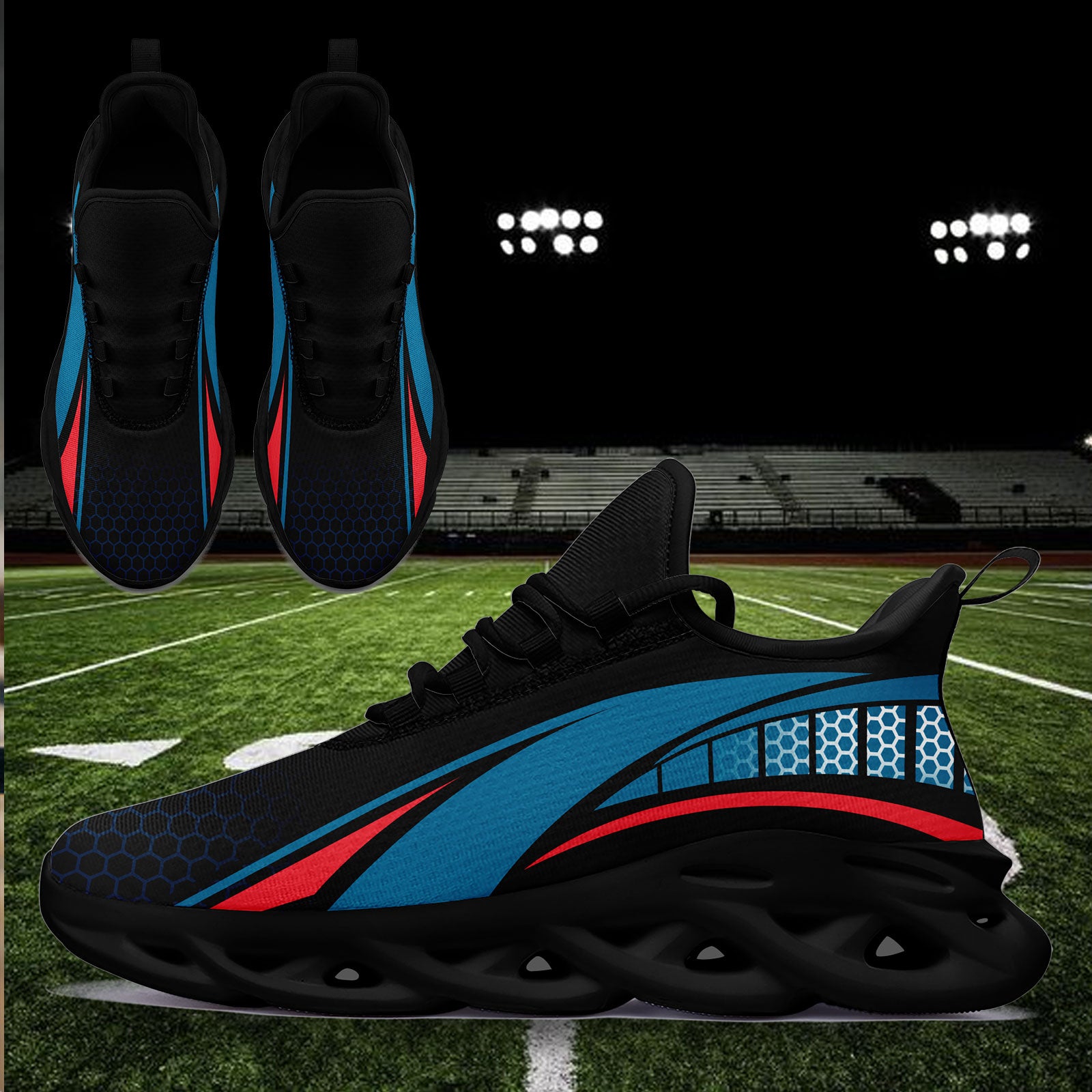 Custom Maxsoul Personalized Sneakers for Men & Women - Lightweight Comfortable Walking Shoes FN003 E025022 (Size 16) - Perfect for Running, Gym Workouts & Casual Wear