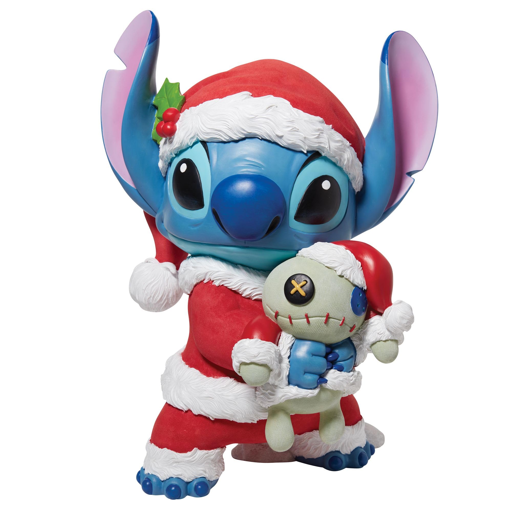 Enesco Disney Showcase Lilo & Stitch Santa Big Figurine - 15.55 Inch Multicolor Collectible Statue - Perfect for Christmas Decor, Disney Fan Gifts & Home Display