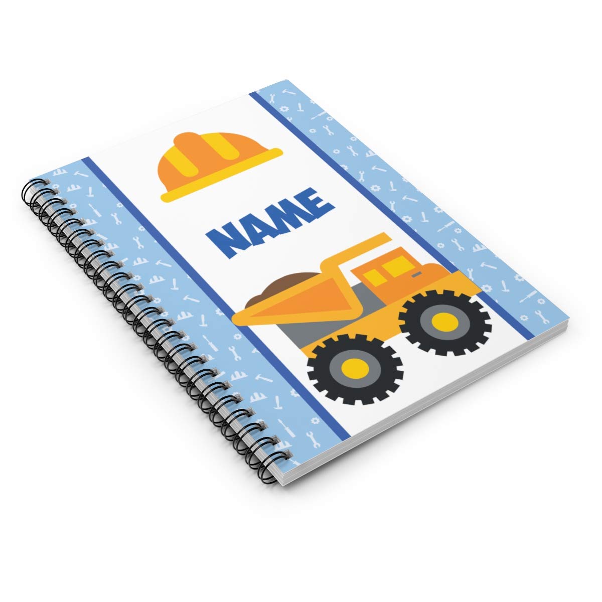 Custom Tonka Truck Personalized Dump Truck Spiral Notebook - Unique Gift for Kids, Teens, Girls & Women | School Supplies, Birthday Presents, Construction Theme Gifts