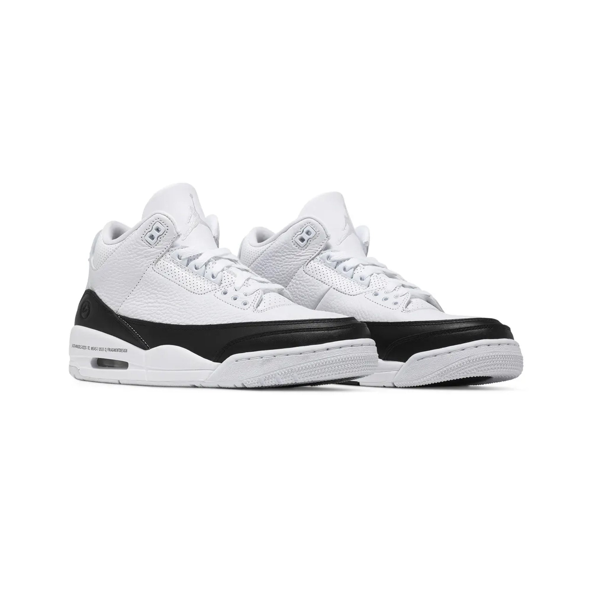Air Jordan 3 Retro x Fragment Design 'White Black' Sneakers (2020) - Men's Basketball Shoes for Streetwear & Casual Wear