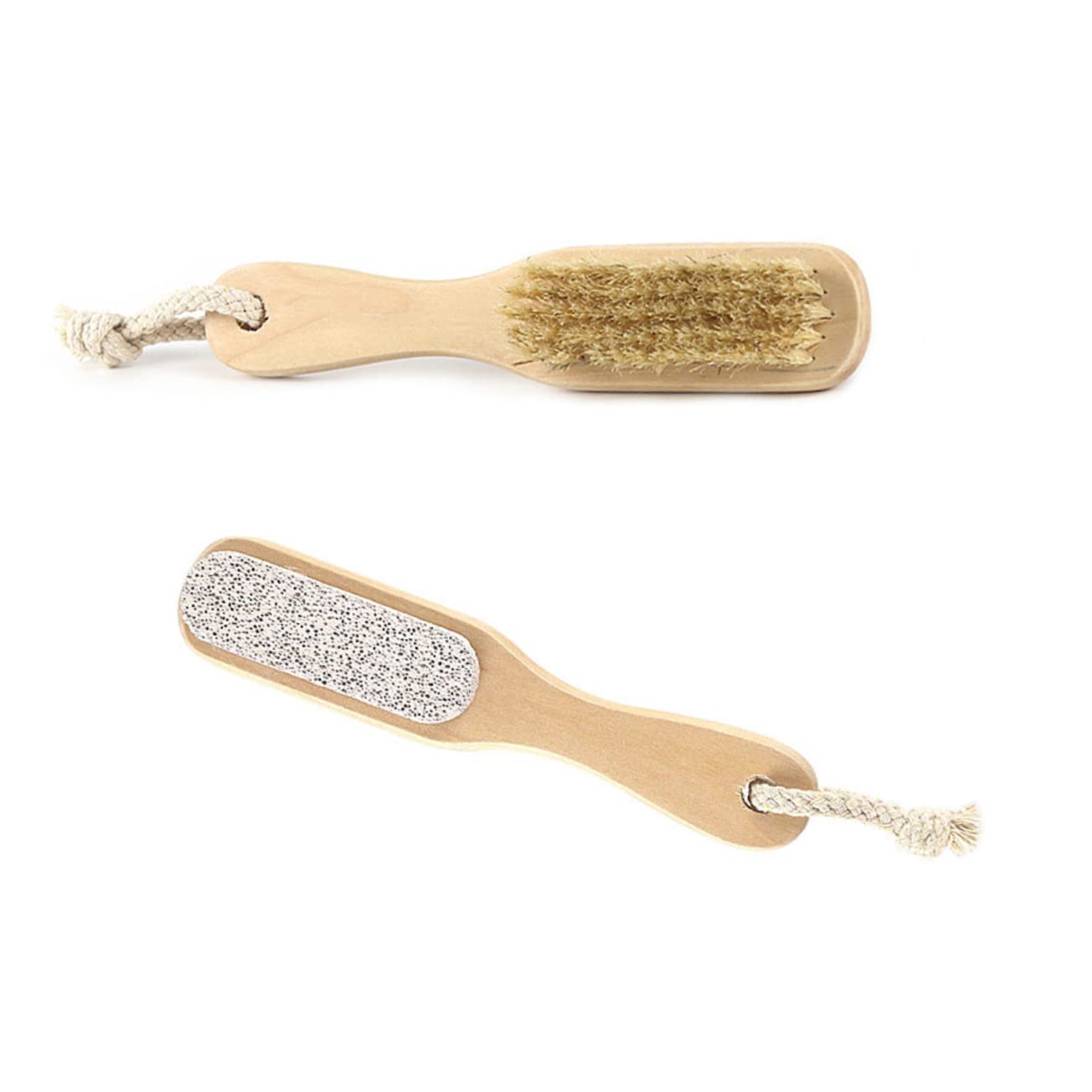 DOITOOL 2-Piece Pedicure Kit Set - Professional Foot Care Tools with Nail Brush, Dead Skin Remover, Foot File & Exfoliation Brush - Perfect for At-Home Pedicures, Callus Removal & Soft Feet Care