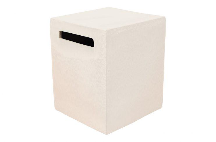 Premium Ceramic Davenport Square Cube Set of 2 - Modern Home Decor for Living Room, Office & Shelf Display
