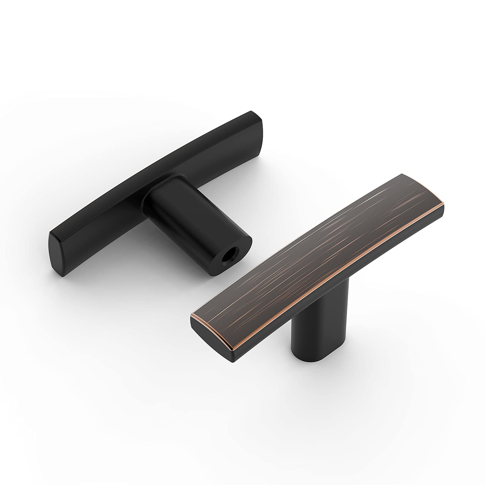 Amerdeco 25 Pack Oil Rubbed Bronze Cabinet Knobs - 2 Inch Solid Zinc Alloy Single Hole Drawer Pulls - Kitchen & Bathroom Cabinet Hardware (ZH0003ORBK) - Perfect for Modern Farmhouse, Rustic & Vintage Style Home Decor