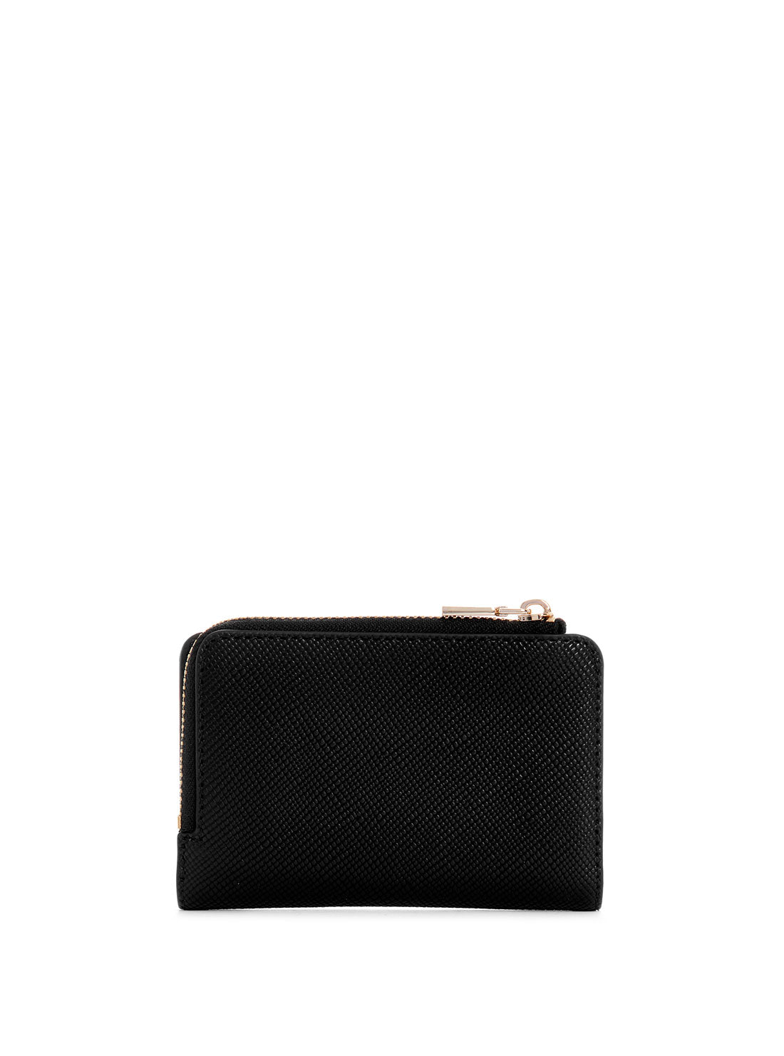 Black Laurel Zip Around Wallet - Stylish & Durable Leather Card Holder for Men & Women - Perfect for Everyday Use, Travel & Business