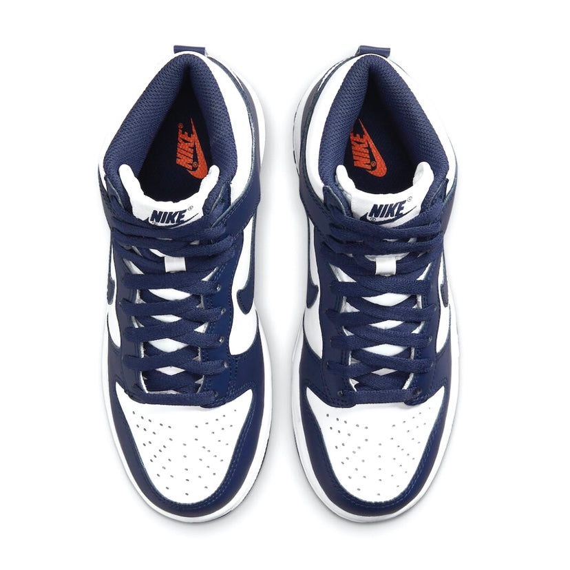 Nike Dunk High GS Sneakers in Midnight Navy & White - Stylish & Comfortable Basketball Shoes for Women & Teens - Perfect for Casual Wear, School & Street Fashion