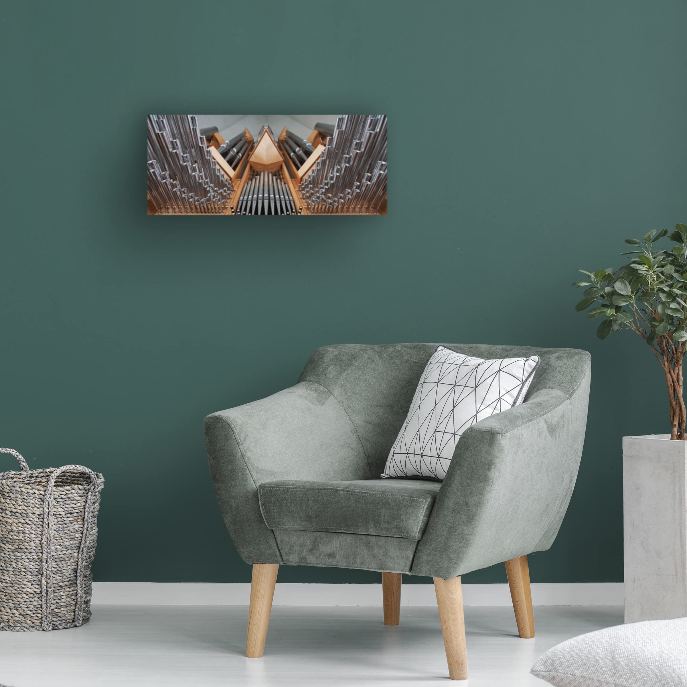 Trademark Fine Art 'Organ' Canvas Wall Art by Bragi Ingibergsson - Modern Abstract Painting for Living Room, Bedroom & Office Decor