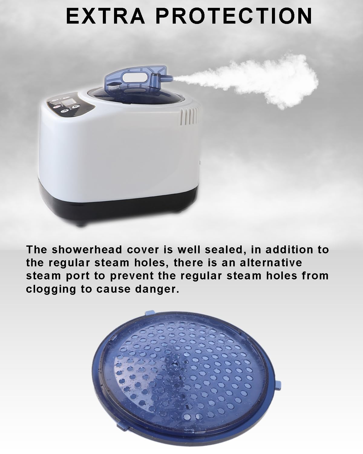 Portable 3L Sauna Steamer Pot - Lightweight Large Capacity Home Spa Machine with Remote Control, Timer & Temperature Display - Perfect for Relaxation, Detox & Skin Care at Home