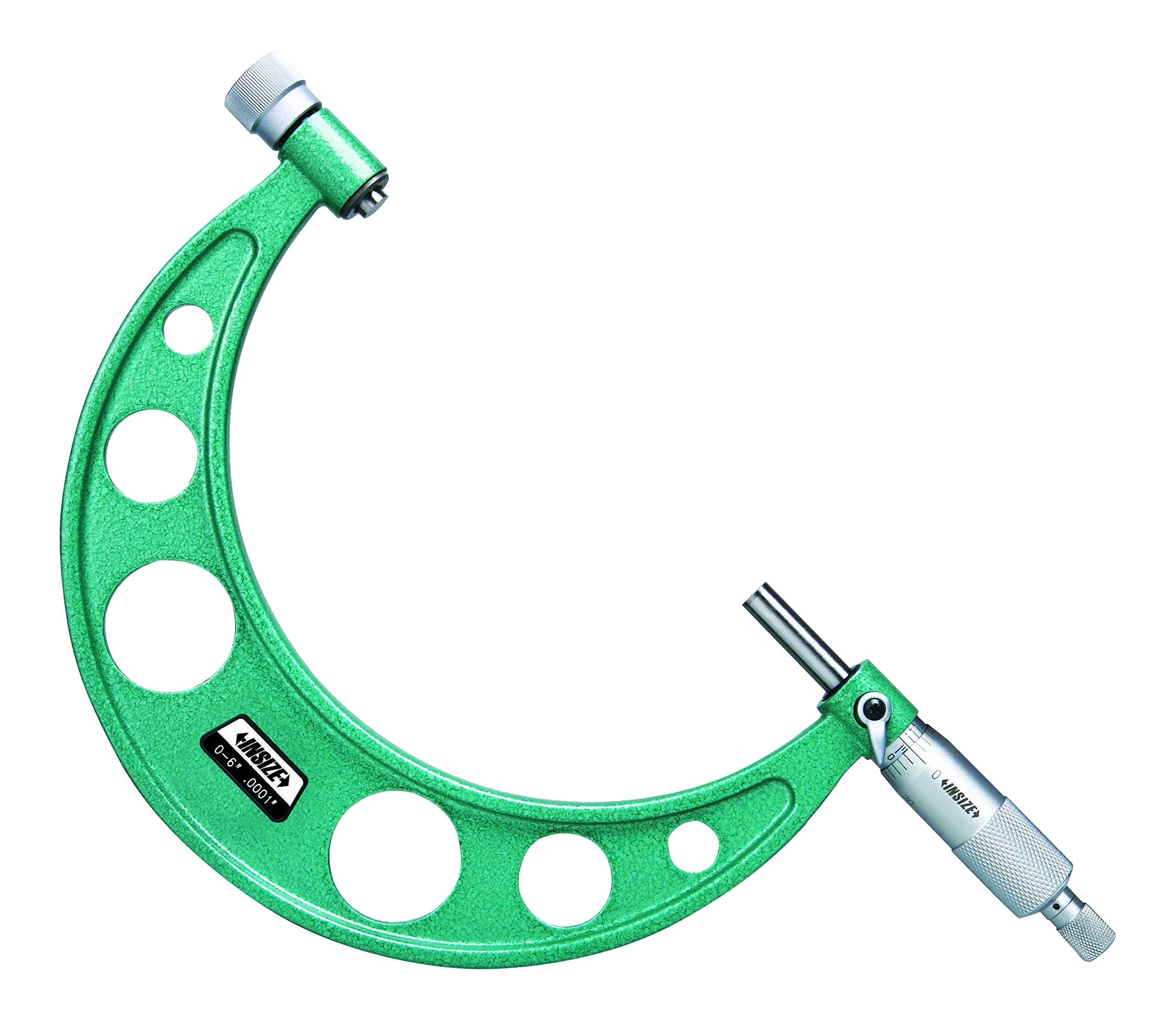 INSIZE 3206-12 Professional Outside Micrometer 6-12 Inch with Interchangeable Anvils | 0.0001