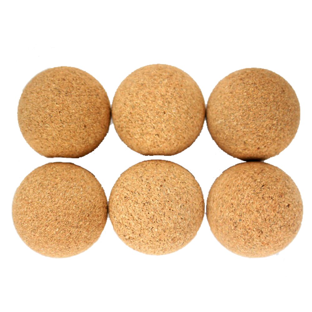 Premium Natural Cork Foosballs - 6-Pack for Shelti, Tornado & Dynamo Foosball Tables | Durable Game Balls for Competitive Play & Home Entertainment