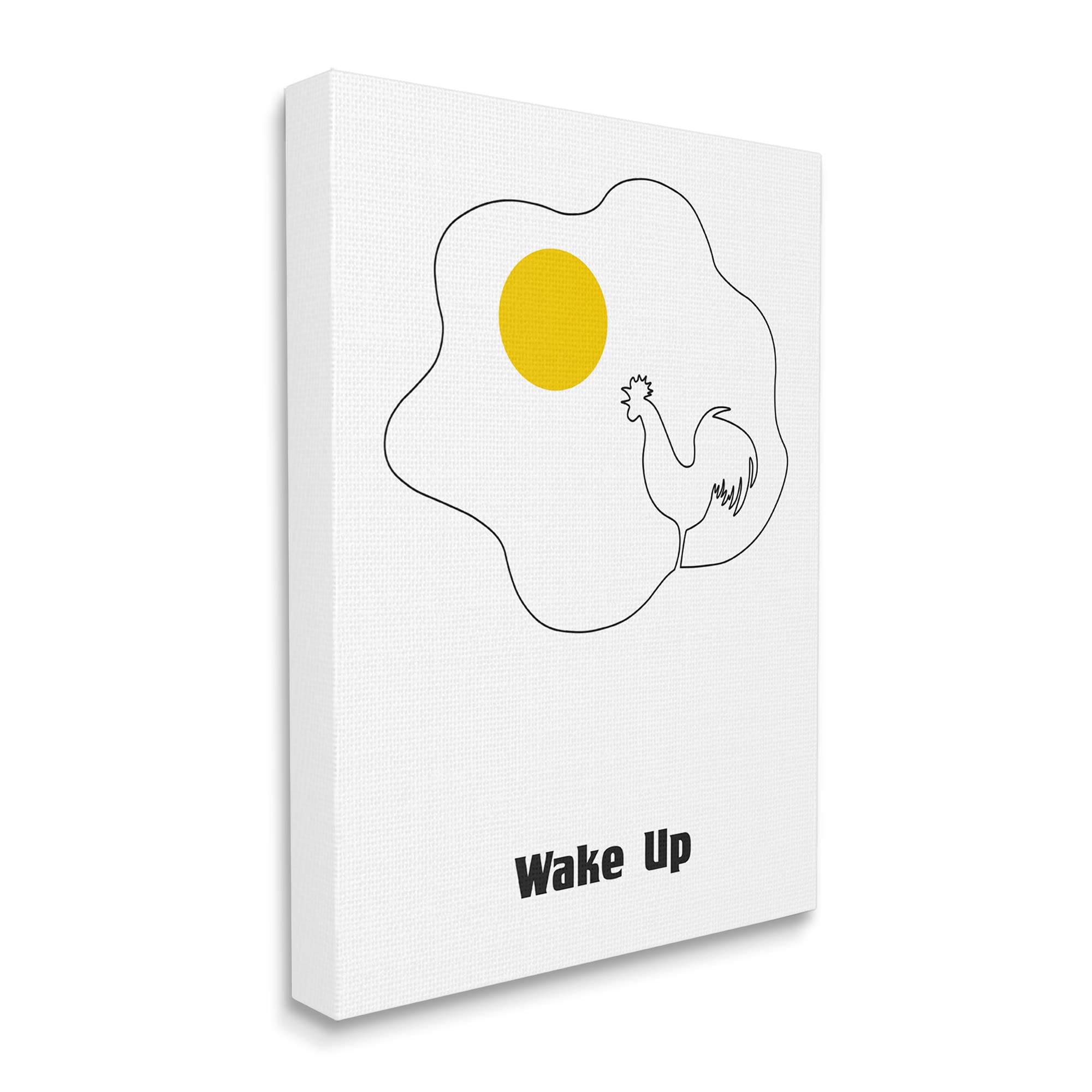 Wake Up Rooster Sunrise Sunny Side Up Egg Canvas Wall Art - 30