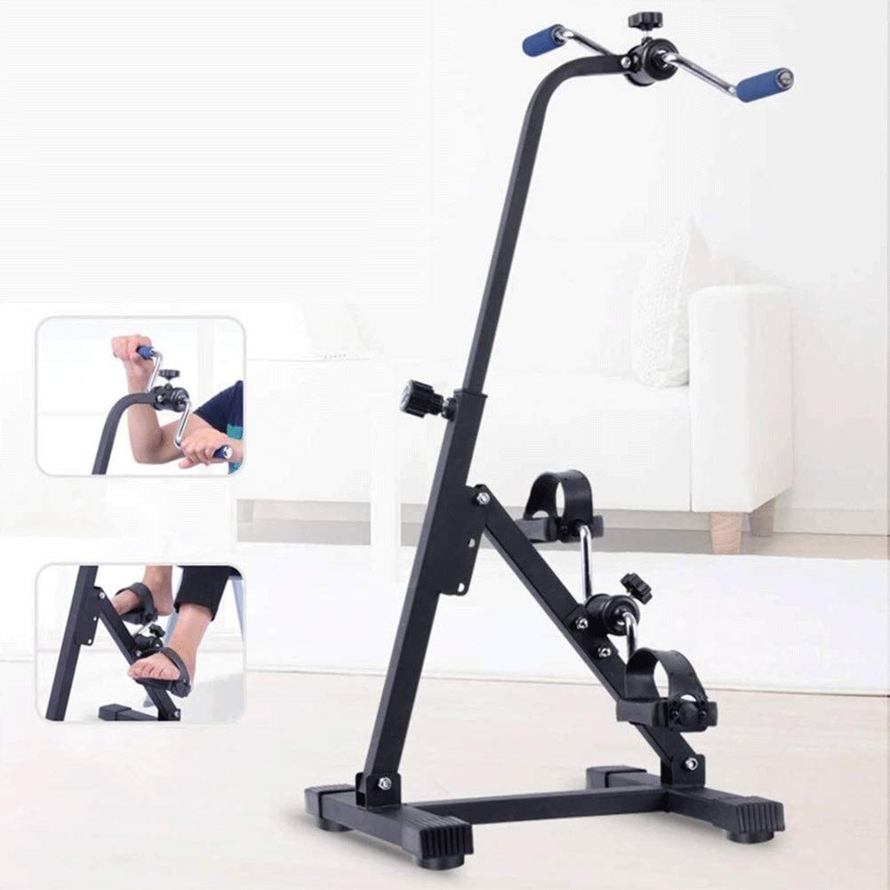 Under Desk Bike Pedal Exerciser - Portable Arm & Leg Exercise Machine for Seniors - Foldable Mini Exercise Bike for Home/Office Use - Physical Therapy Equipment for Knee & Joint Rehabilitation - Perfect for Work from Home Fitness & Post-Surgery Recovery
