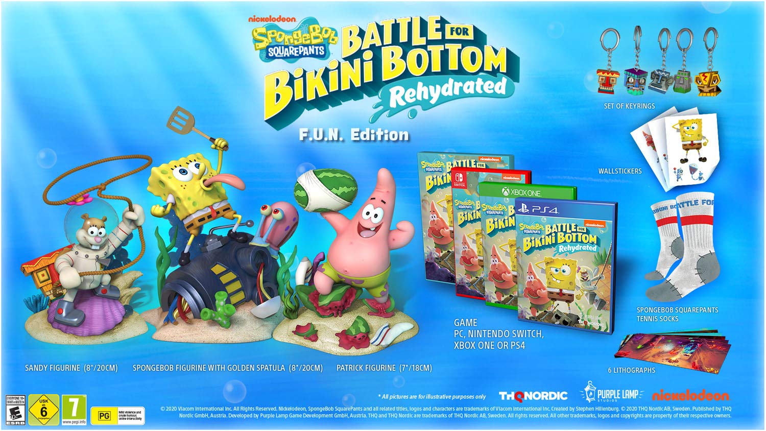 SpongeBob SquarePants: Battle for Bikini Bottom - Rehydrated F.U.N Edition - PlayStation 4/Xbox One/Nintendo Switch - Fun Adventure Game for Kids & Adults - Perfect for Family Game Nights & SpongeBob Fans