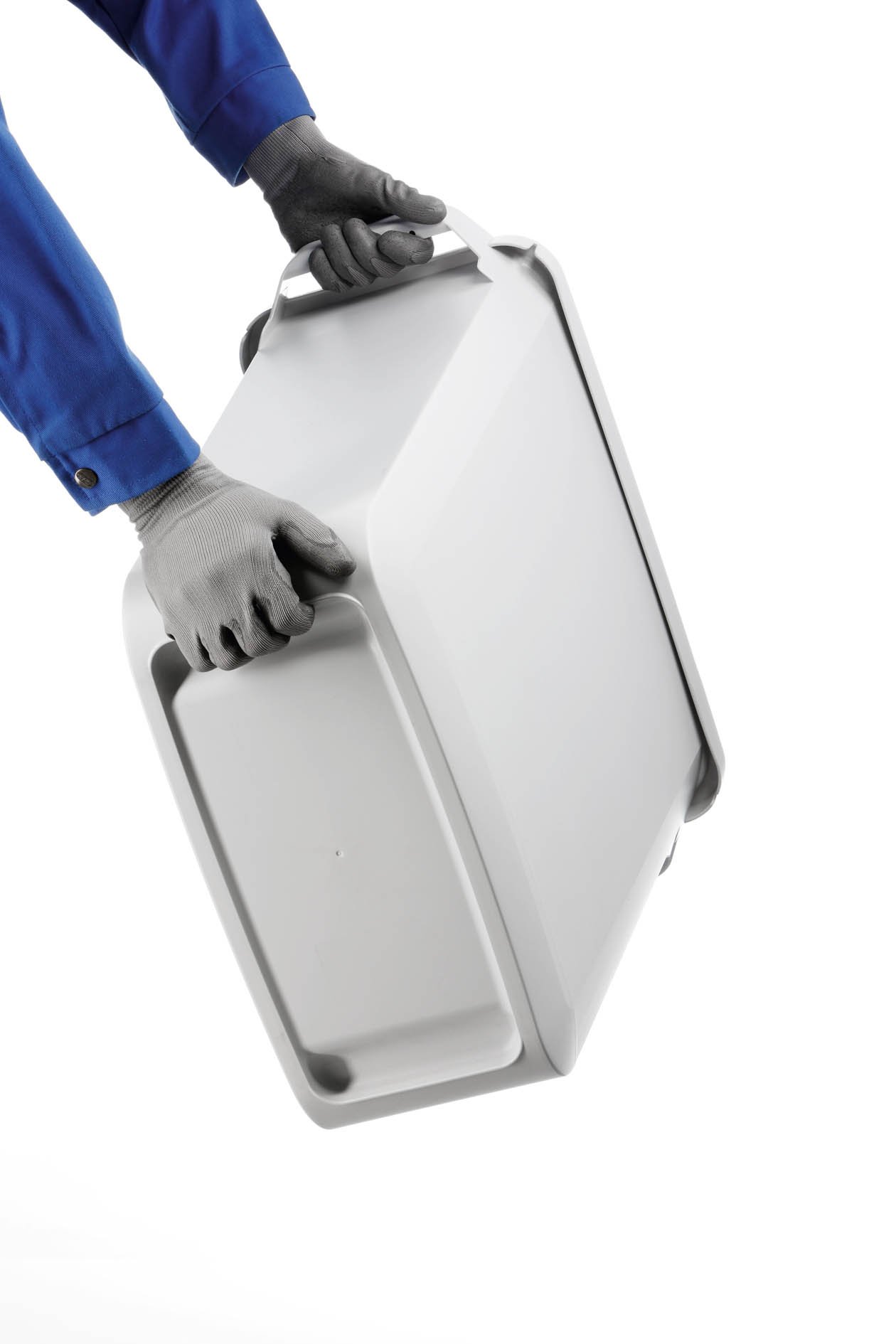 DURABIN 60 Rectangular Trash Can - 16 Gallon (60L) Heavy-Duty Waste Bin in Blue | BPA-Free & Freezer Safe | Ideal for Kitchen, Office, Recycling & Outdoor Use